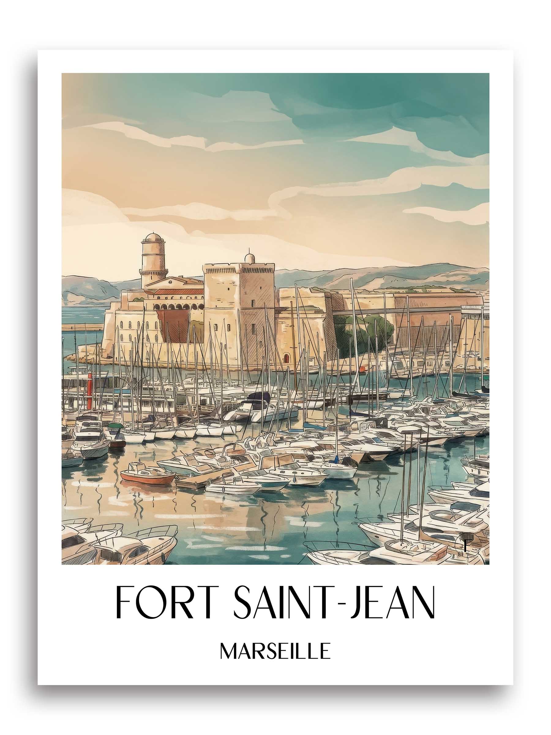 fort-saint-jean-marseille-frankreich-poster-aquarell