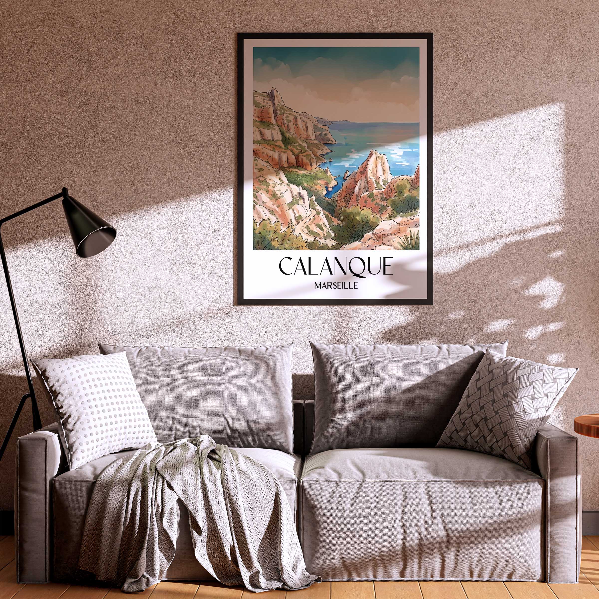 calanque-marseille-frankreich-poster-aquarell