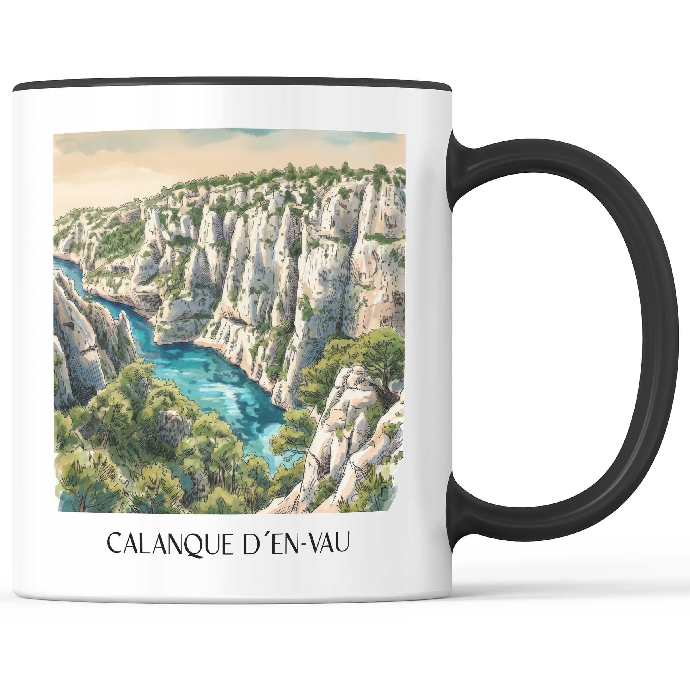 calanque-d´en-vau-côte-d´azur-frankreich-kaffeebecher-aquarell