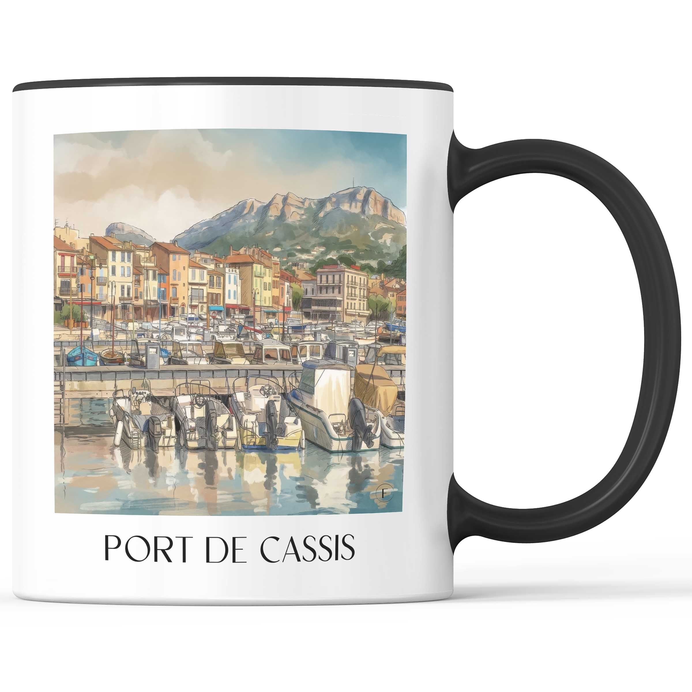 port-de-cassis-provence-frankreich-kaffeebecher-aquarell