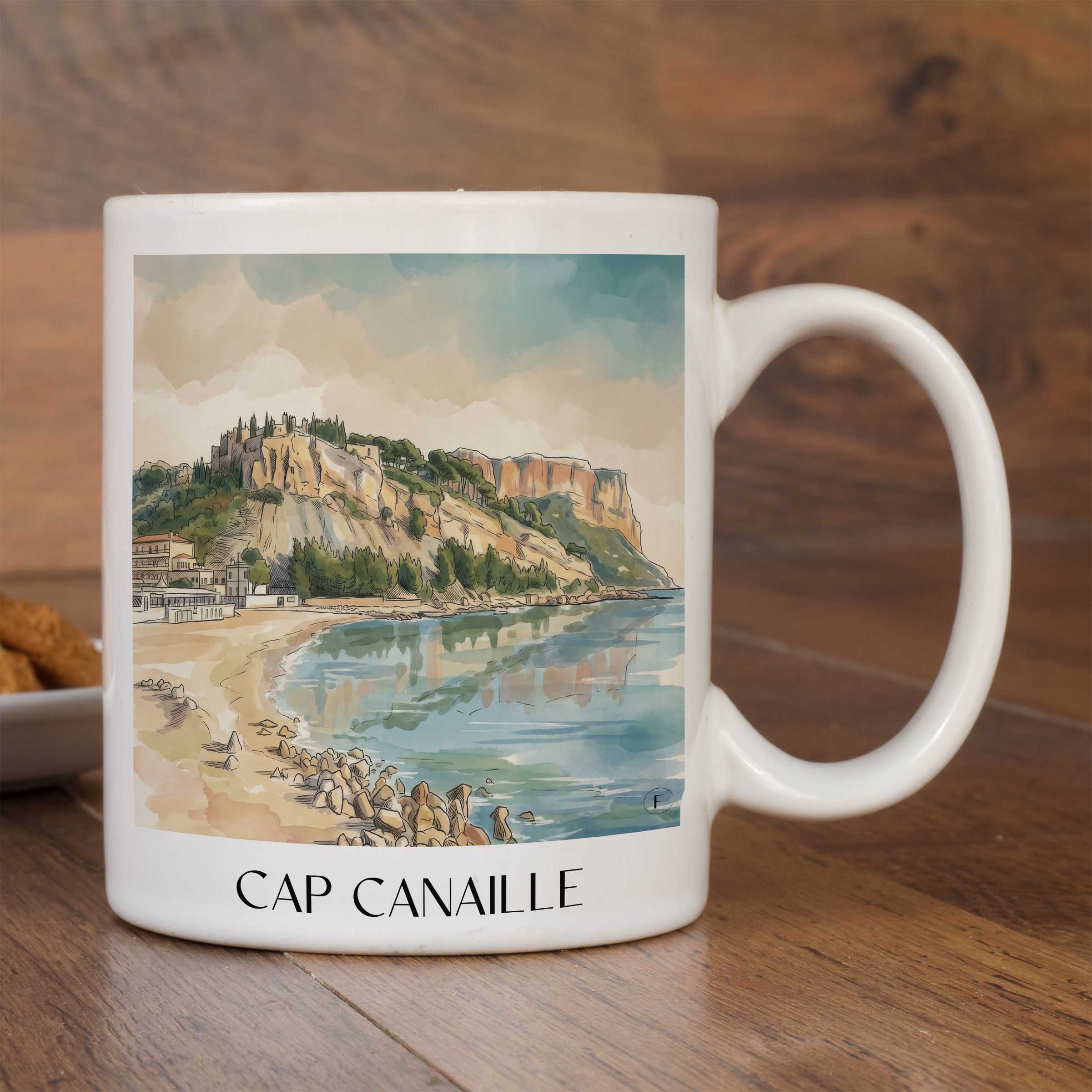 cap-canaille-cassis-frankreich-kaffeebecher-aquarell