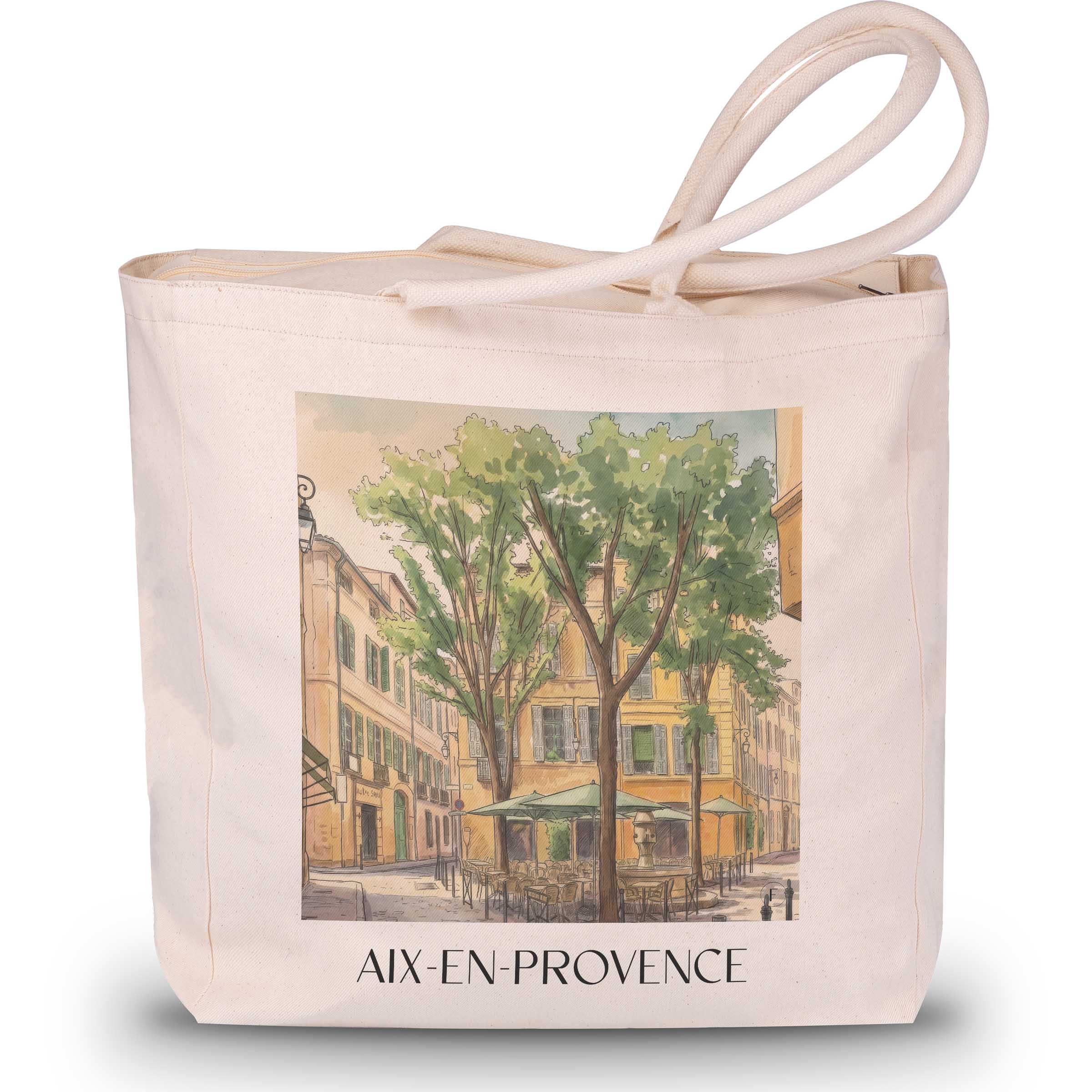 aix-en-provence-provence-frankreich-einkaufstasche-aquarell