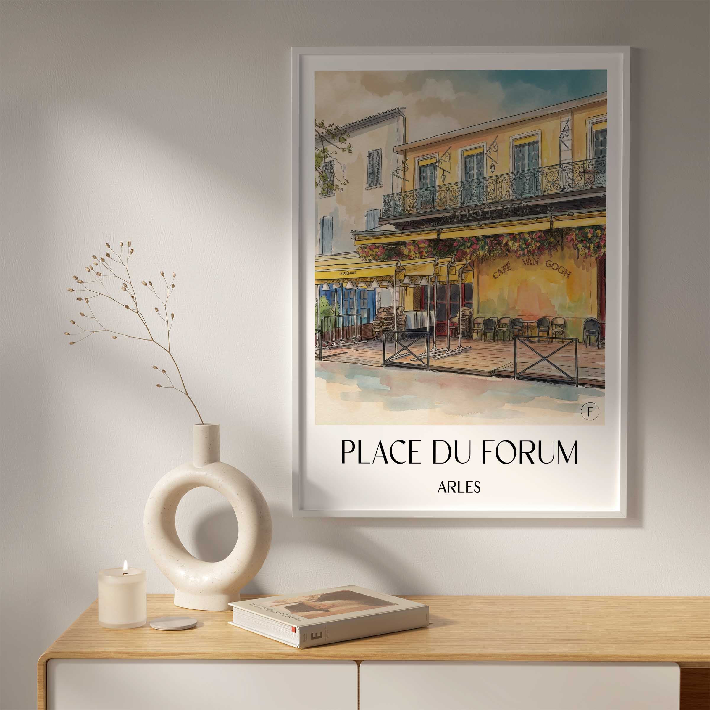 place-du-forum-arles-frankreich-poster-aquarell