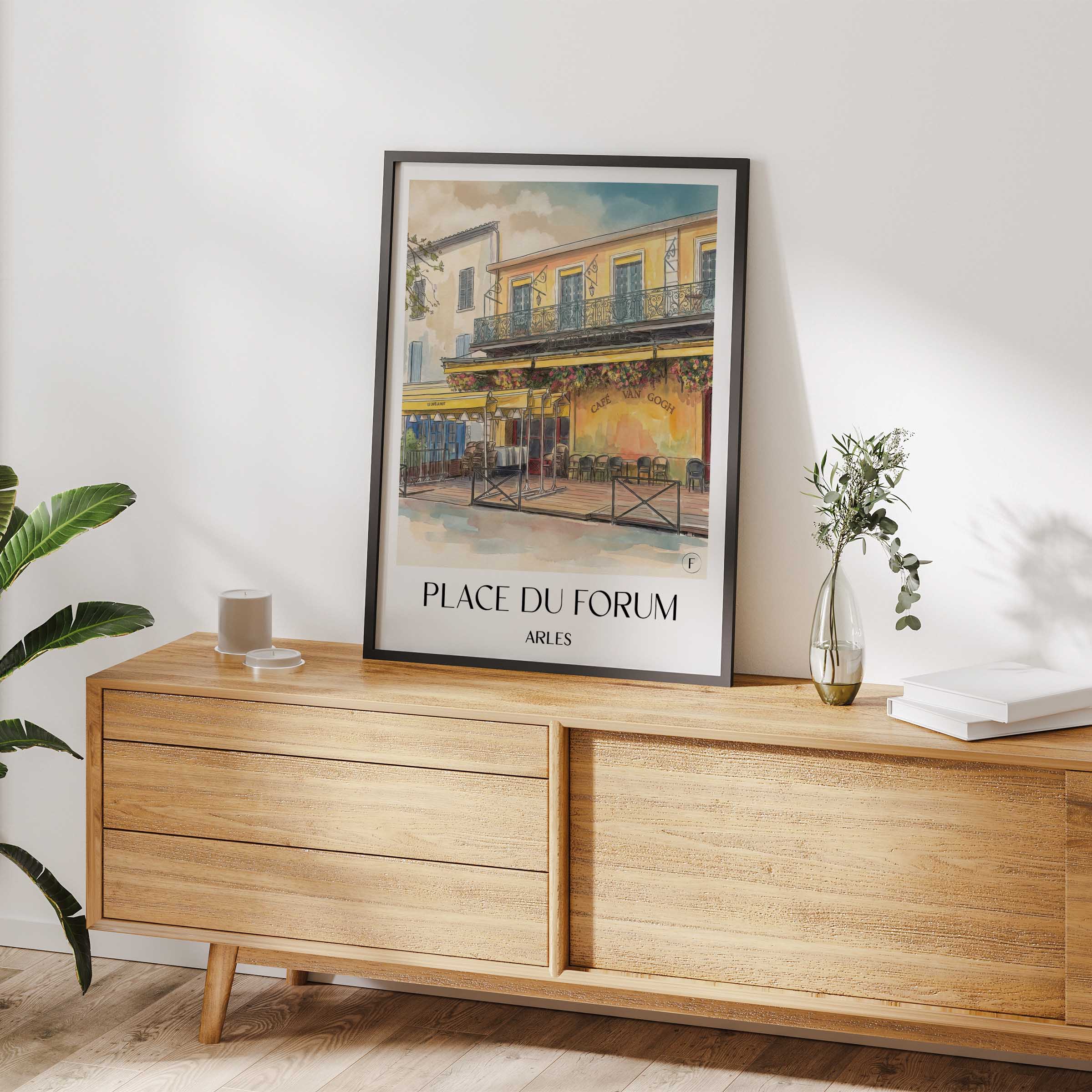 place-du-forum-arles-frankreich-poster-aquarell