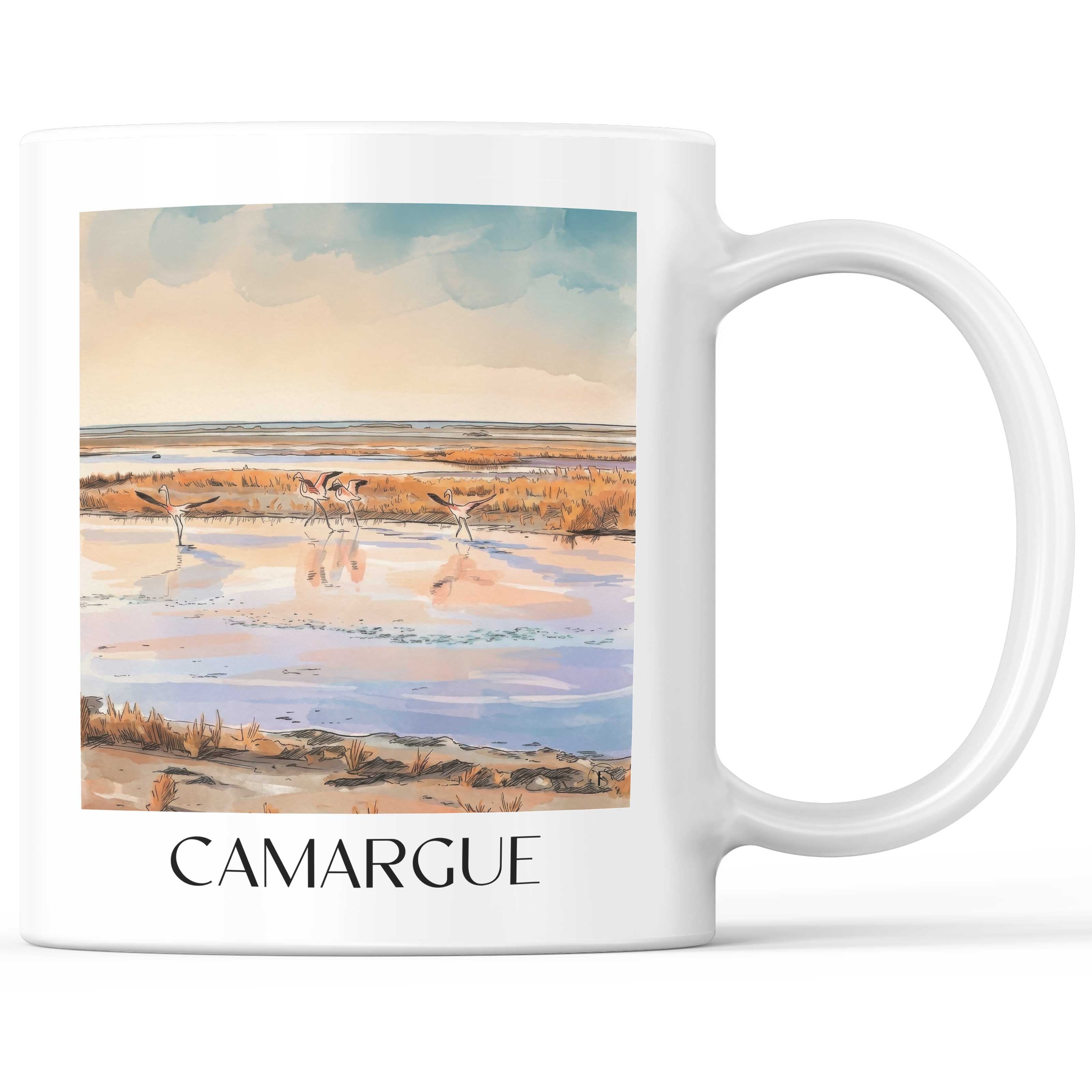 camargue-provence-frankreich-kaffeebecher-aquarell