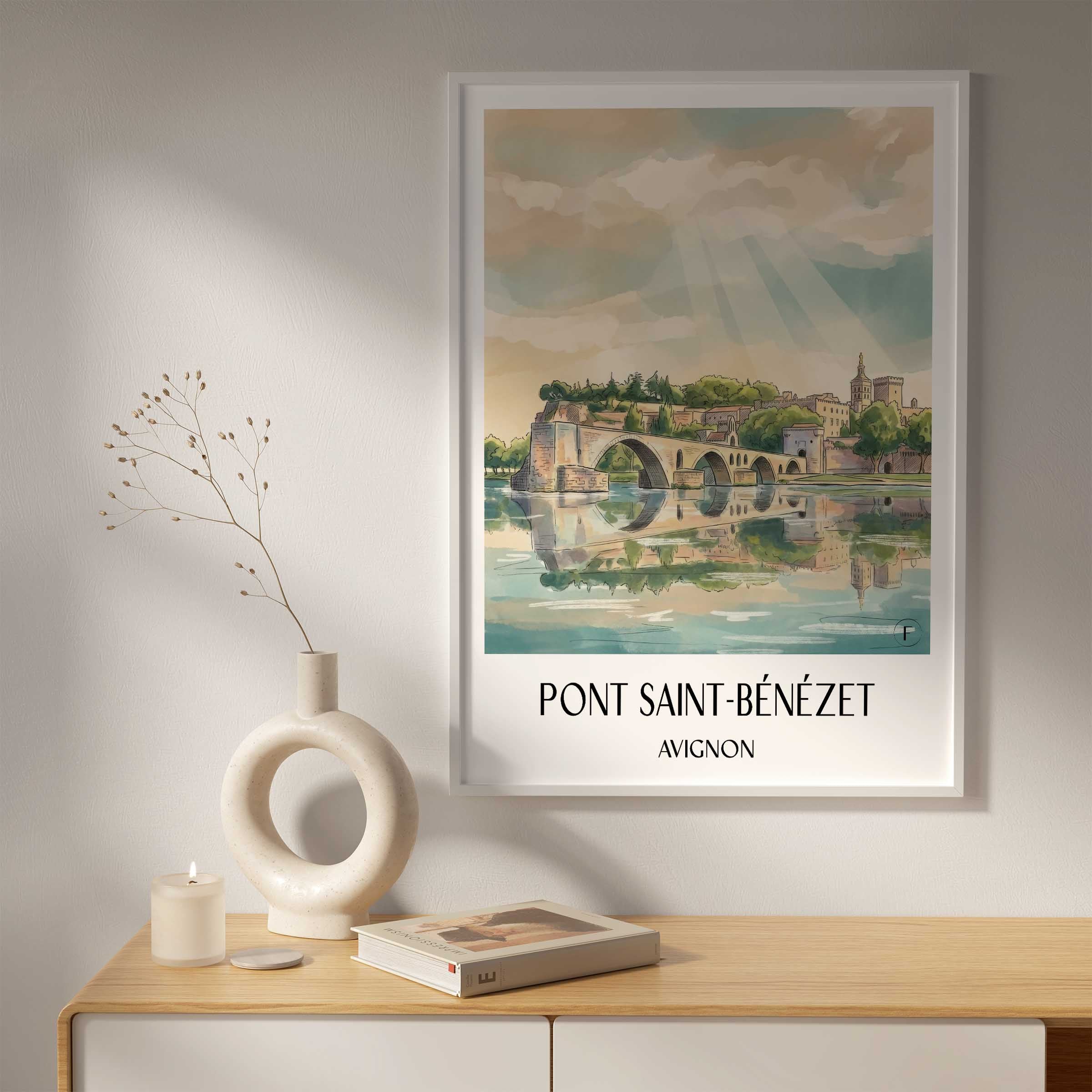 pont-saint-bénézet-avignon-frankreich-poster-aquarell