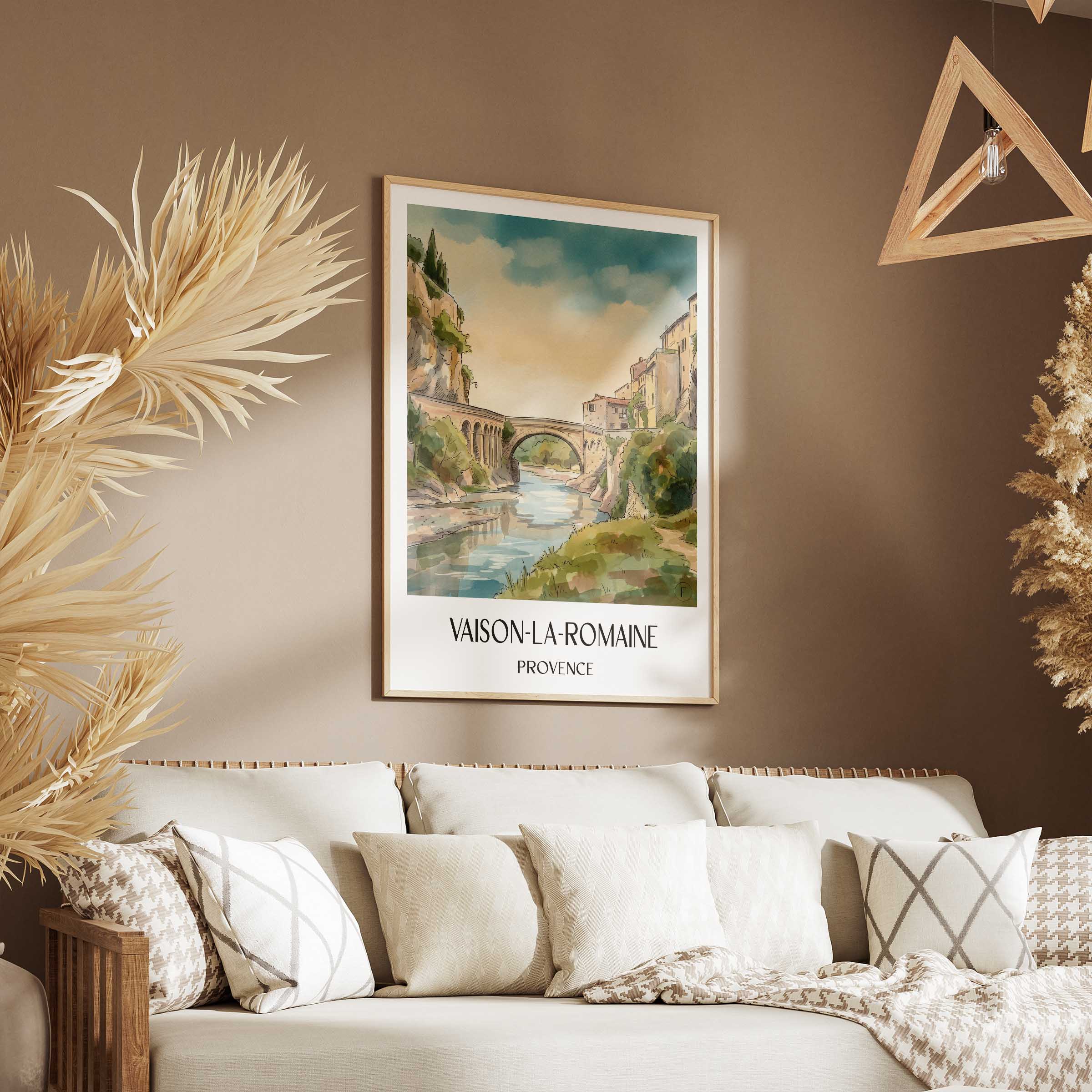 vaison-la-romaine-provence-frankreich-poster-aquarell
