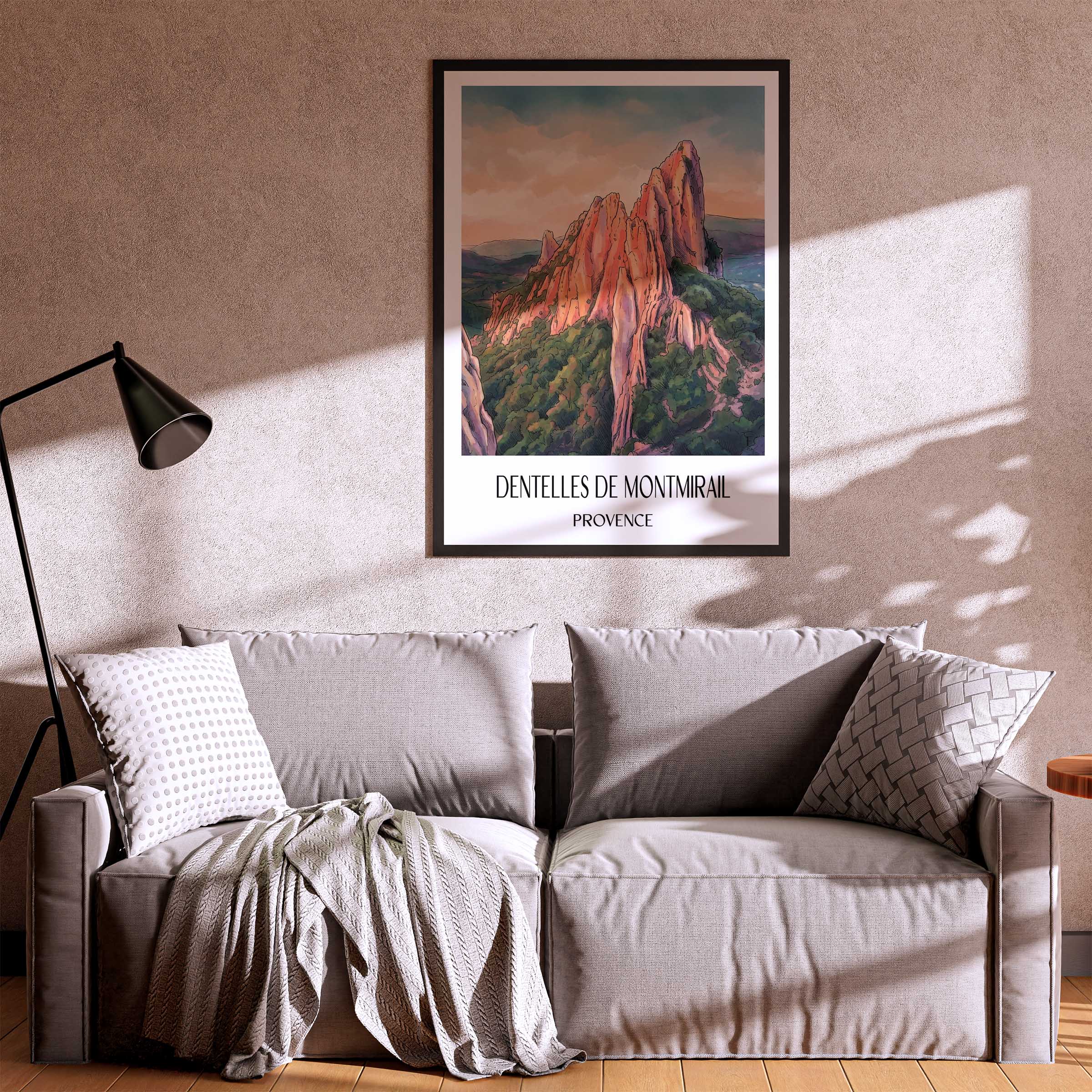 dentelles-de-montmirail-provence-frankreich-poster-aquarell