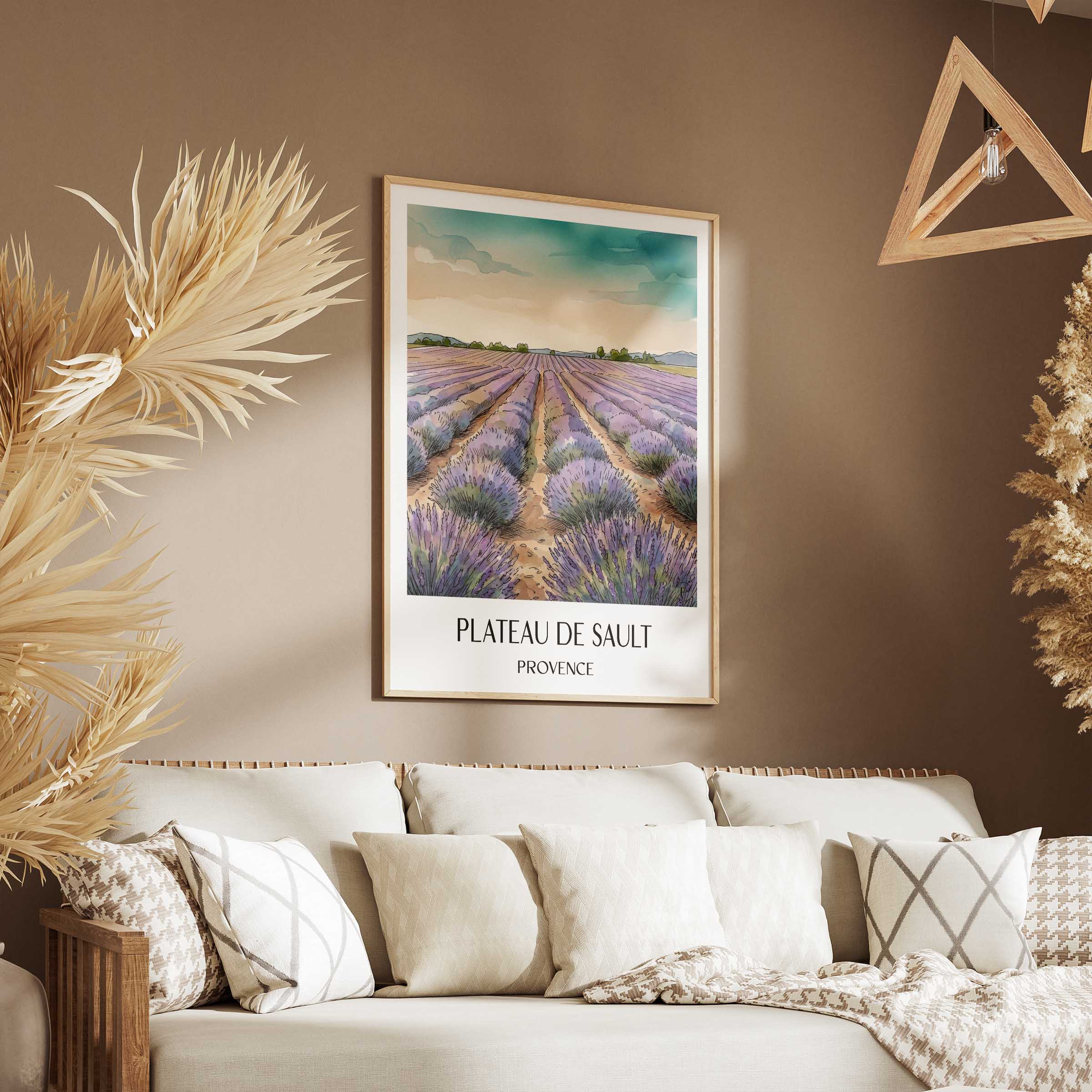 plateau-de-sault-provence-frankreich-poster-aquarell