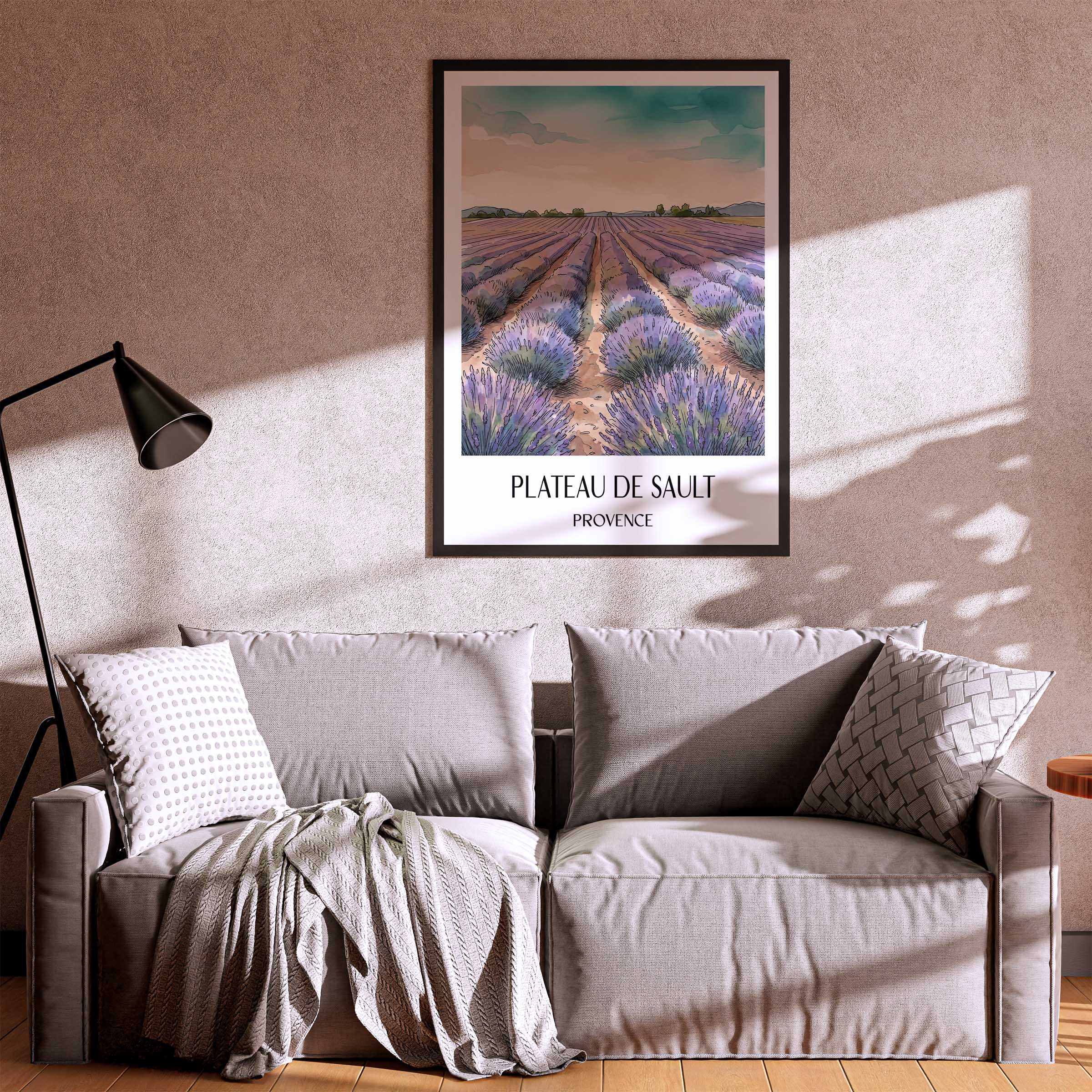 plateau-de-sault-provence-frankreich-poster-aquarell