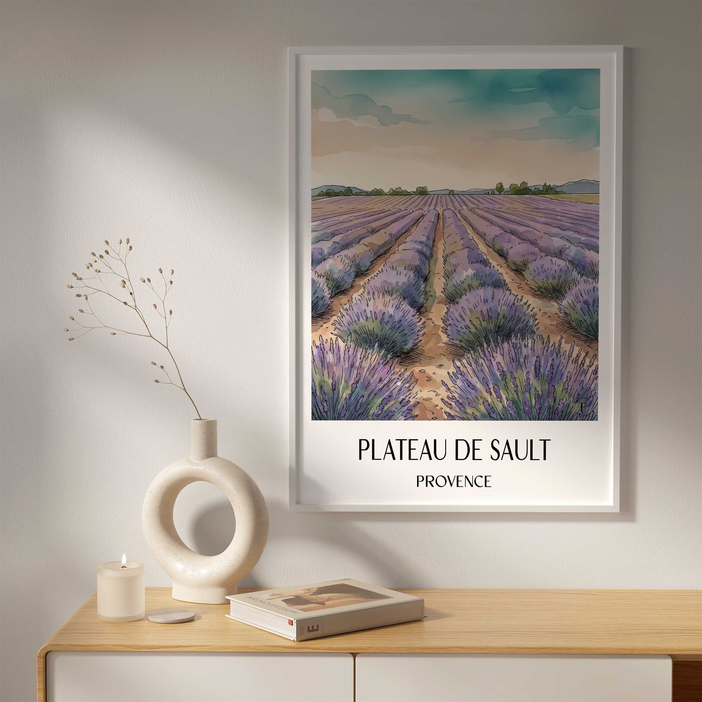 plateau-de-sault-provence-frankreich-poster-aquarell