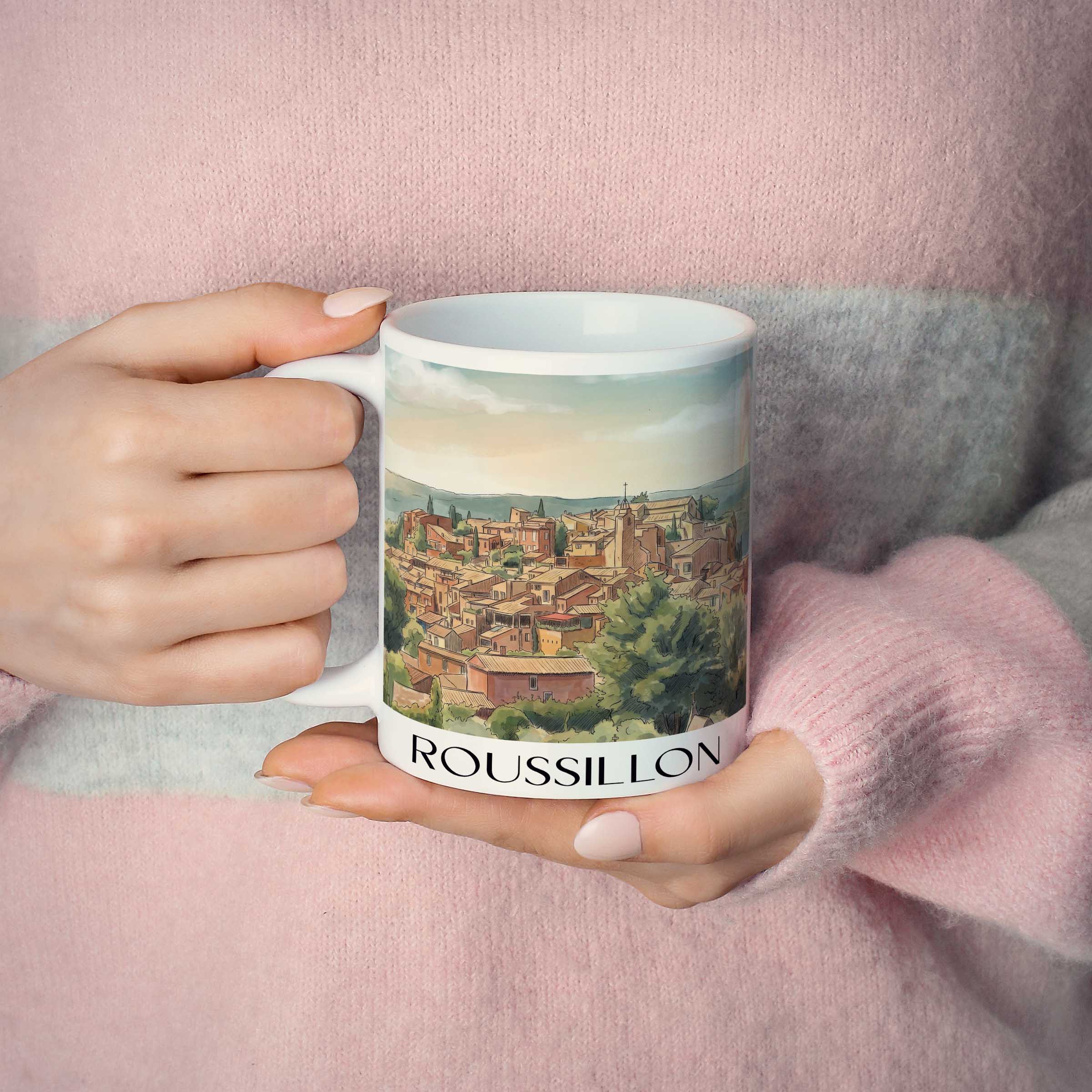 roussillon-provence-frankreich-kaffeebecher-aquarell