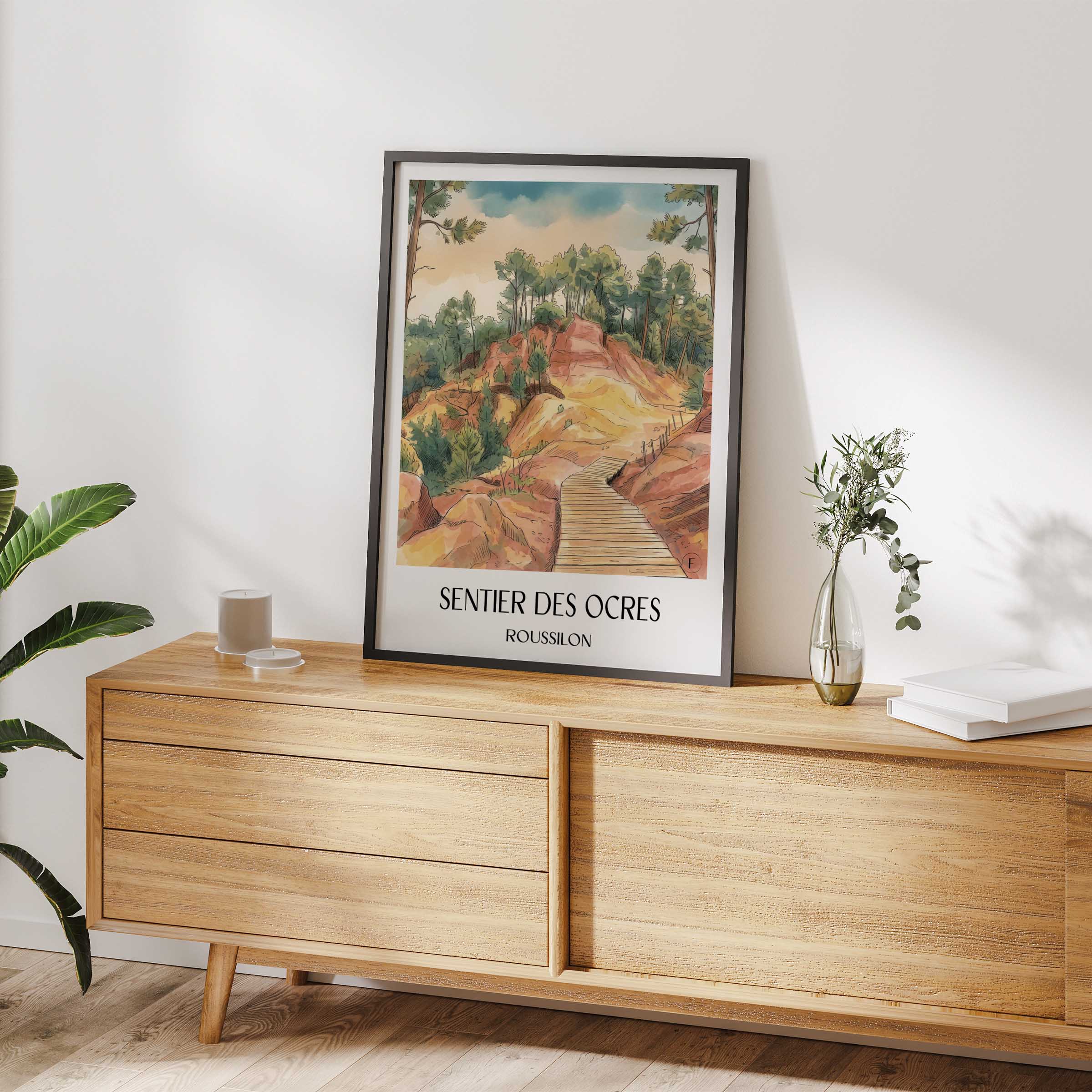 sentier-des-ocres-roussilon-frankreich-poster-aquarell