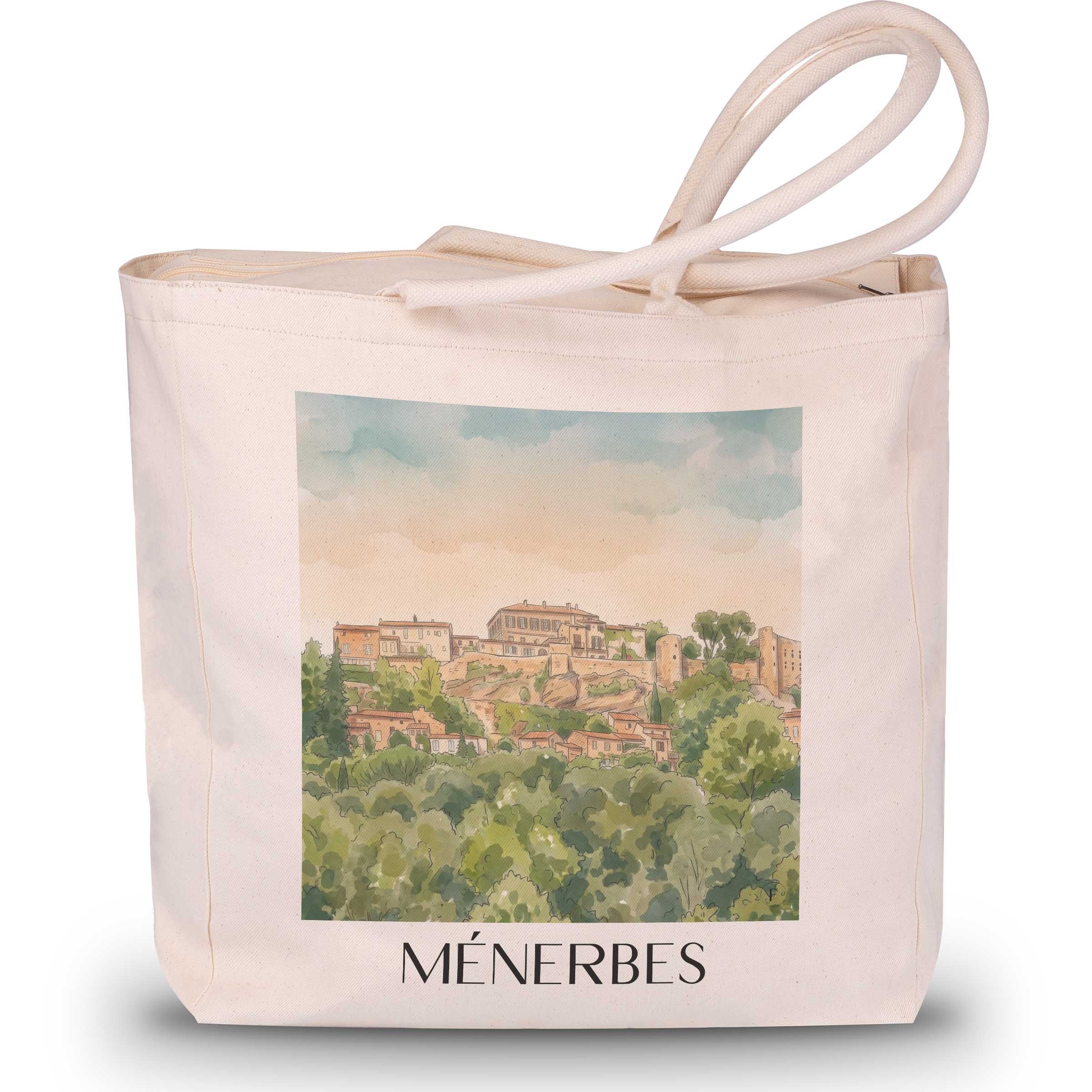 ménerbes-provence-frankreich-einkaufstasche-aquarell