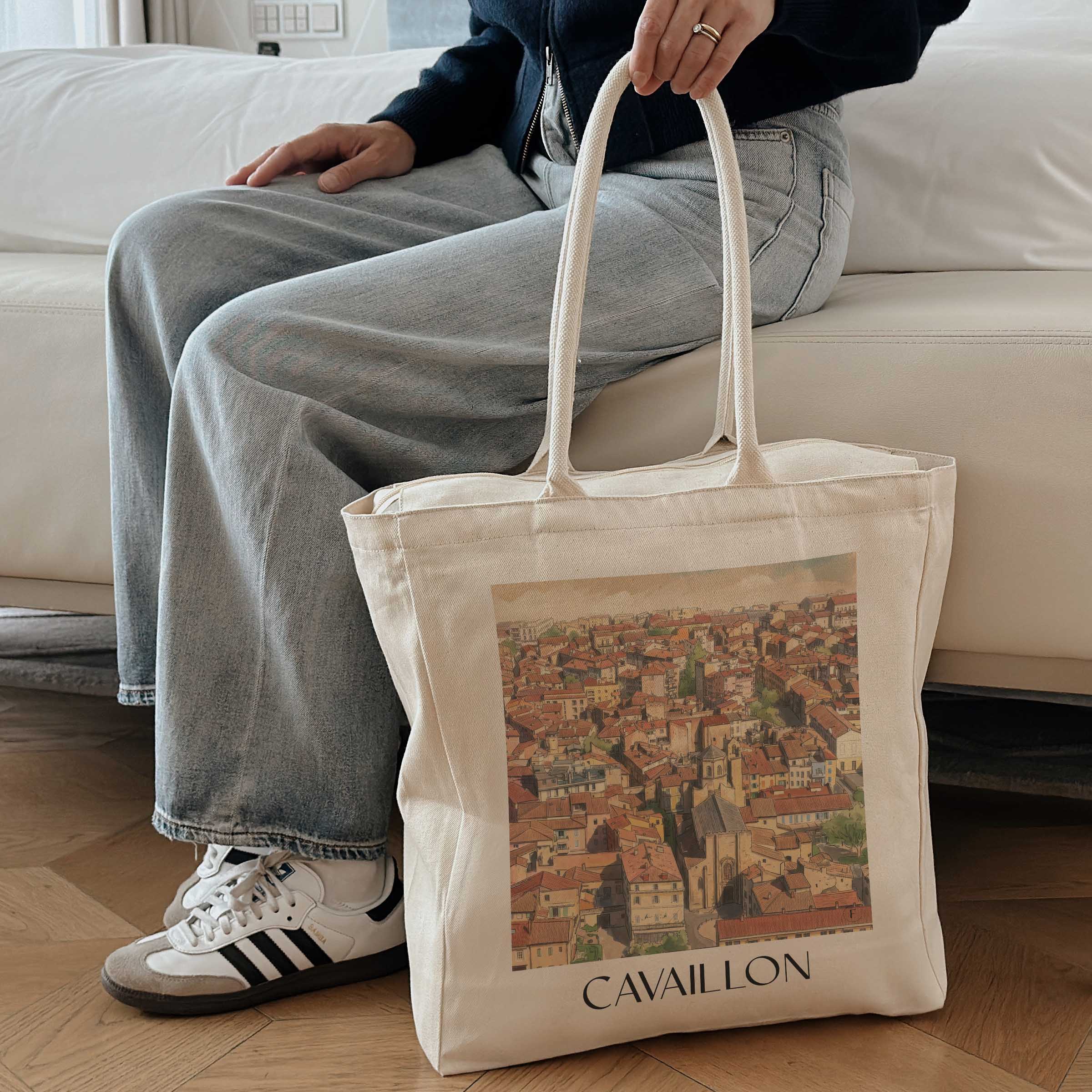 cavaillon-provence-frankreich-einkaufstasche-aquarell