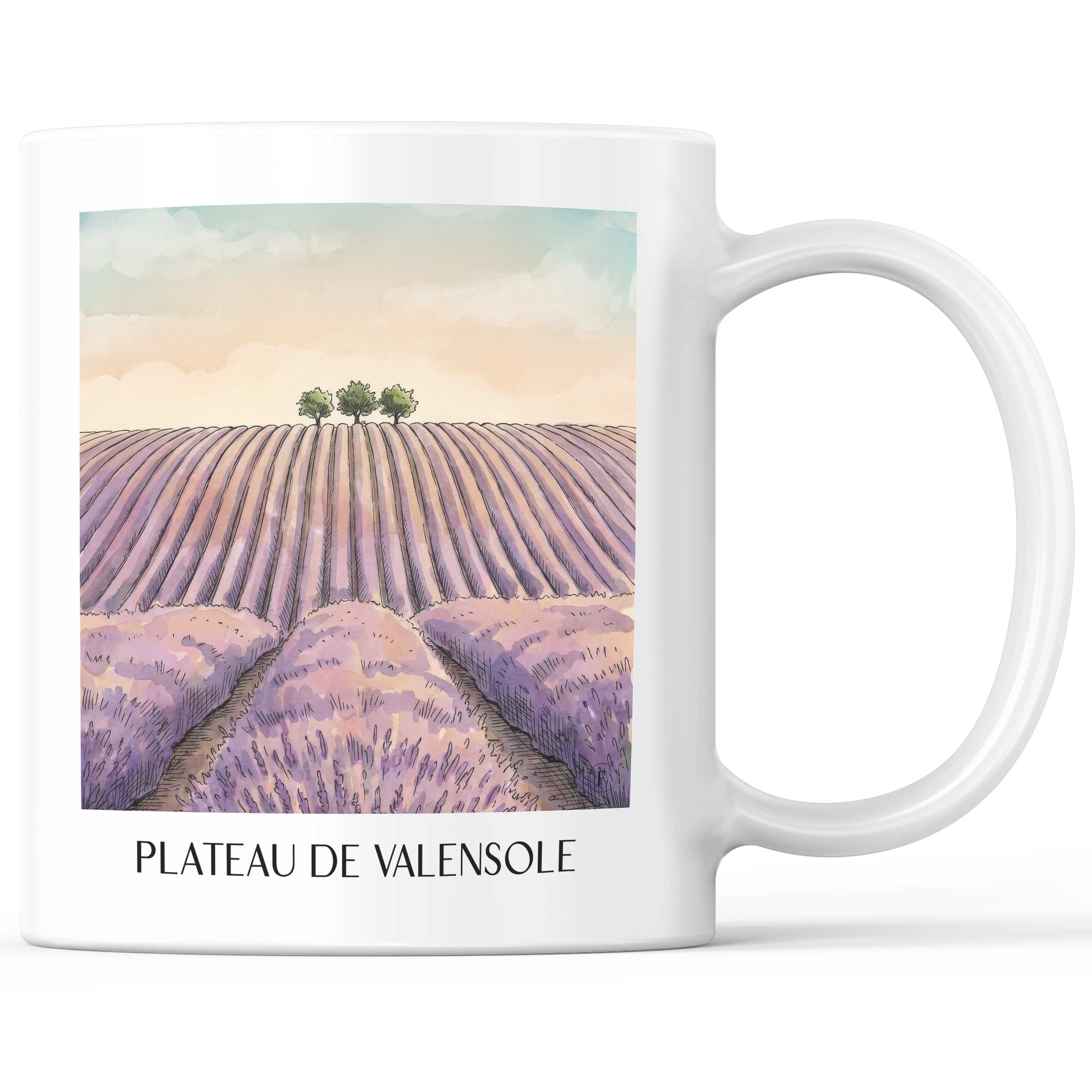plateau-de-valensole-provence-frankreich-kaffeebecher-aquarell