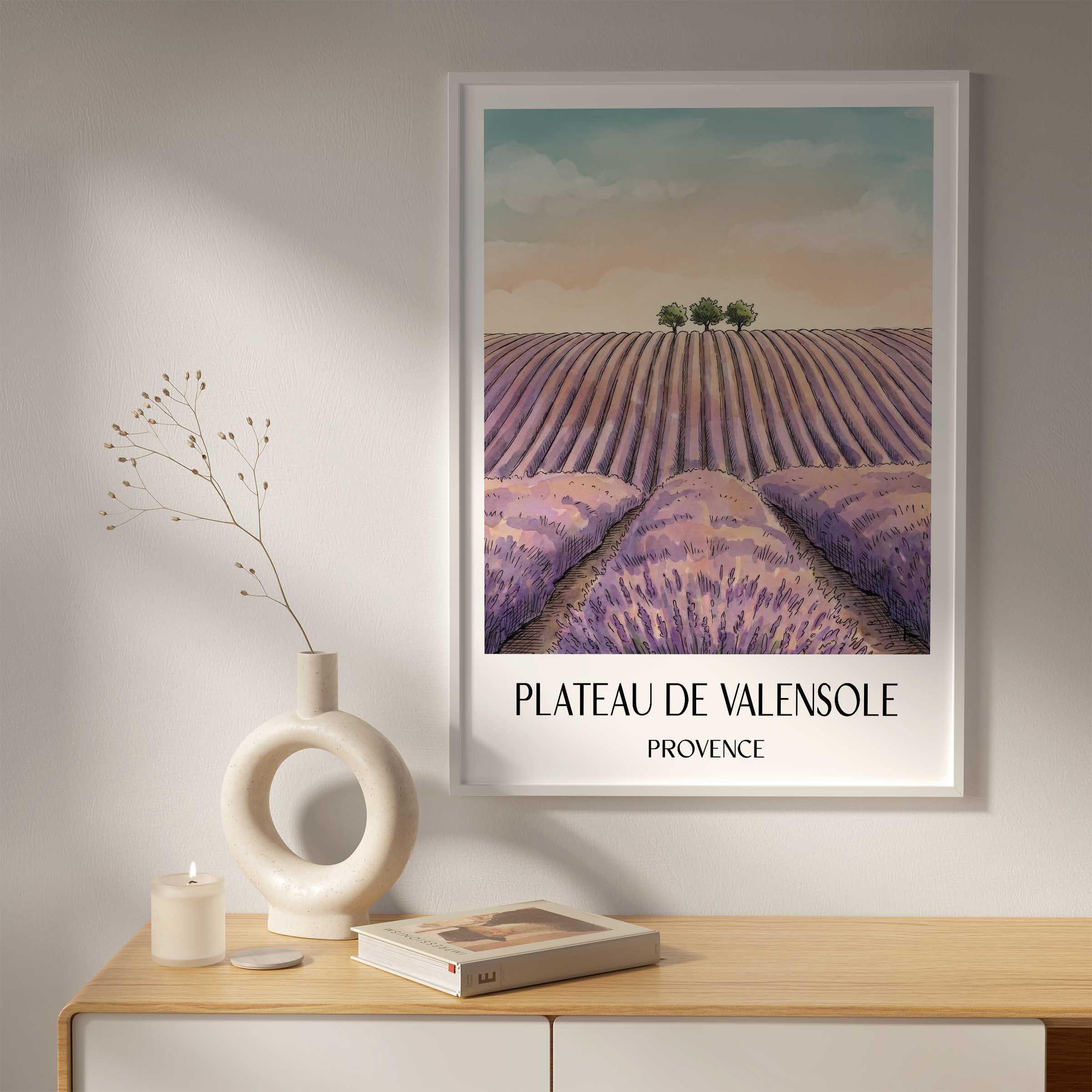 plateau-de-valensole-provence-frankreich-poster-aquarell