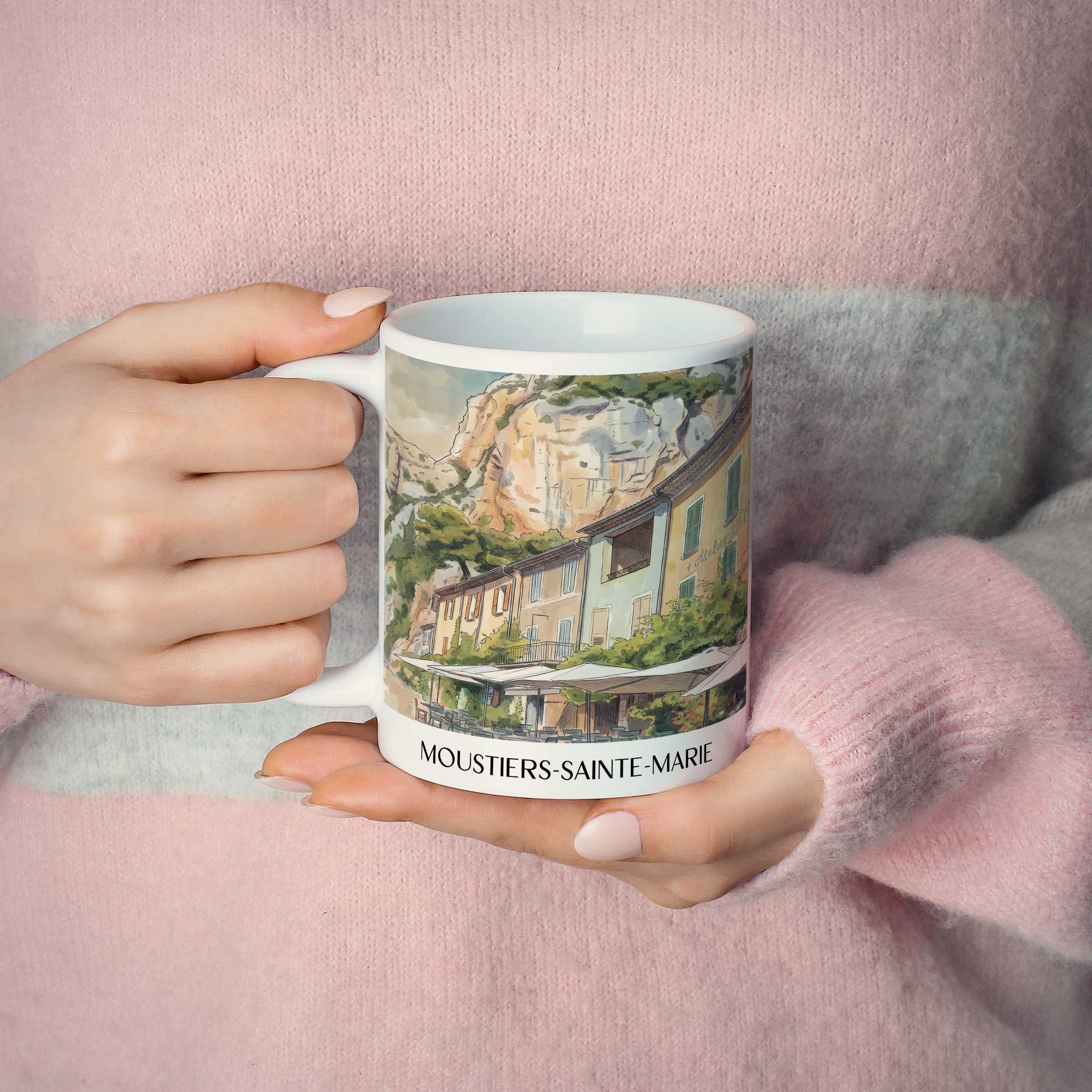 moustiers-sainte-marie-provence-frankreich-kaffeebecher-aquarell