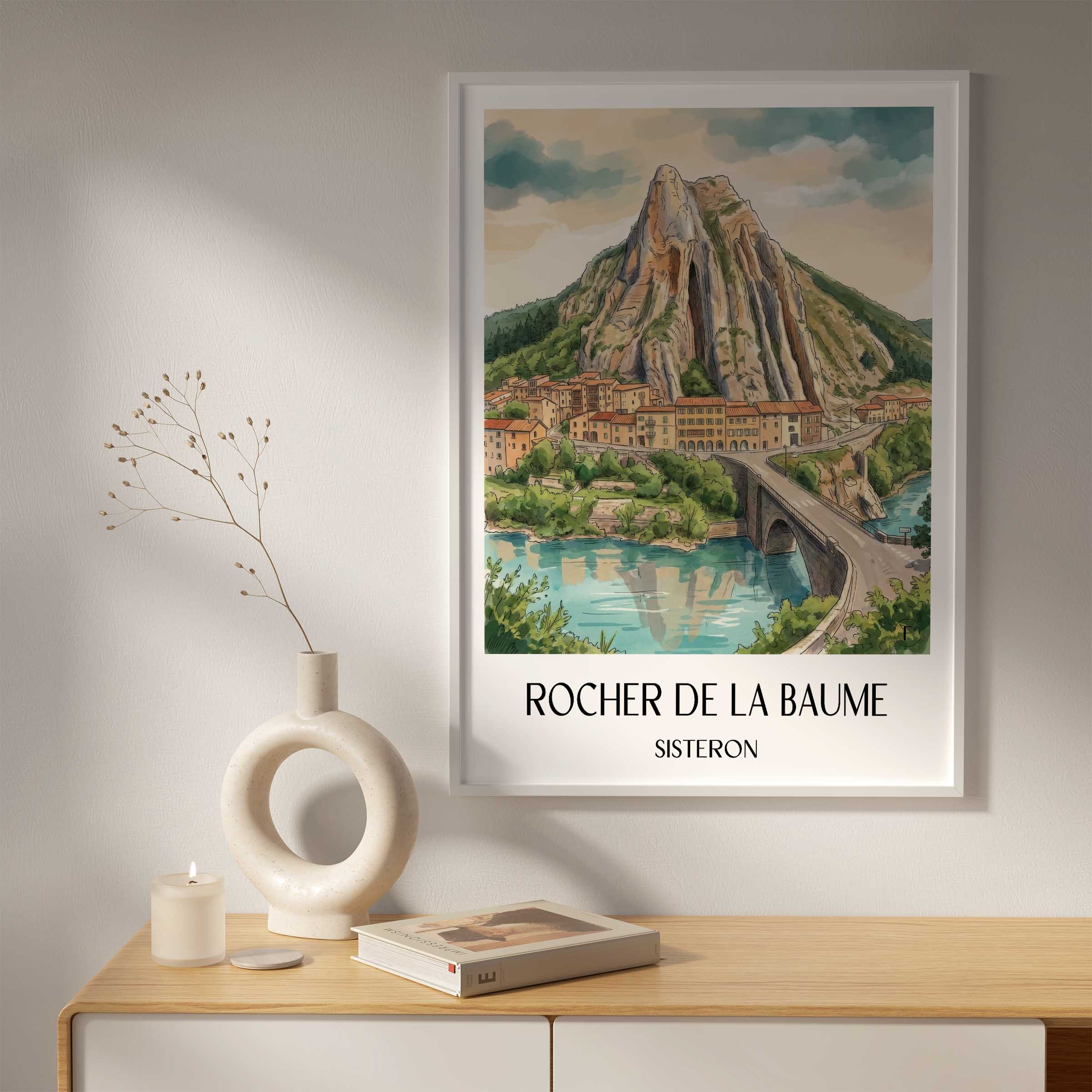rocher-de-la-baume-sisteron-frankreich-poster-aquarell