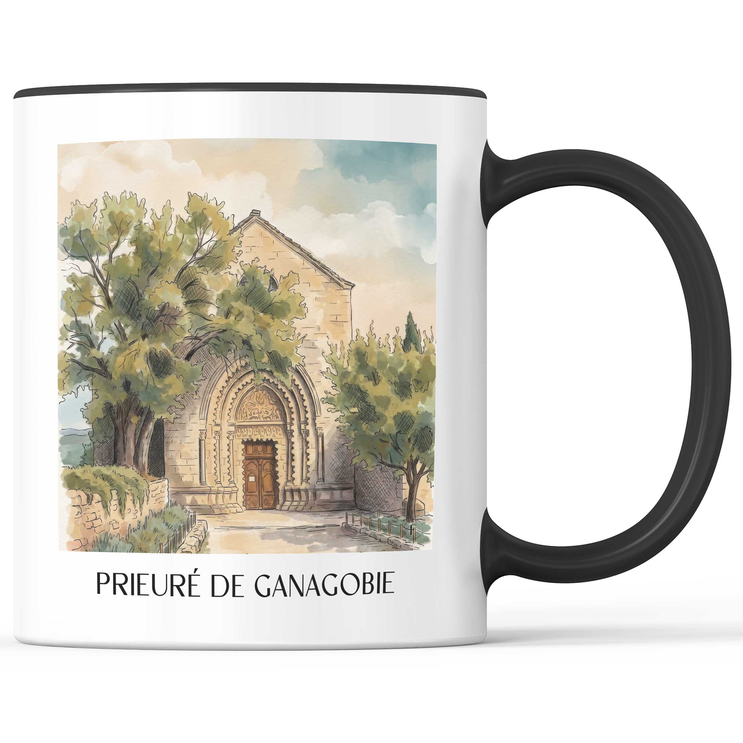 prieuré-de-ganagobie-provence-frankreich-kaffeebecher-aquarell