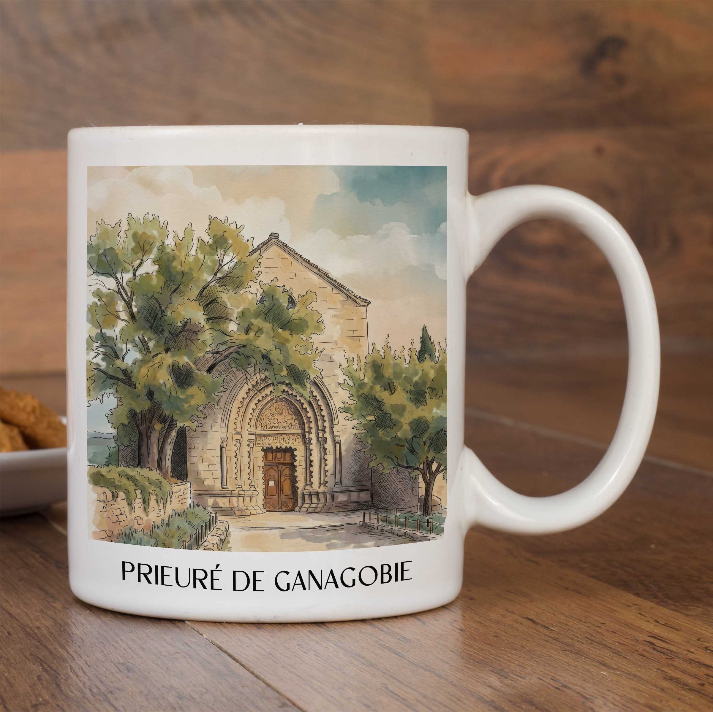 prieuré-de-ganagobie-provence-frankreich-kaffeebecher-aquarell