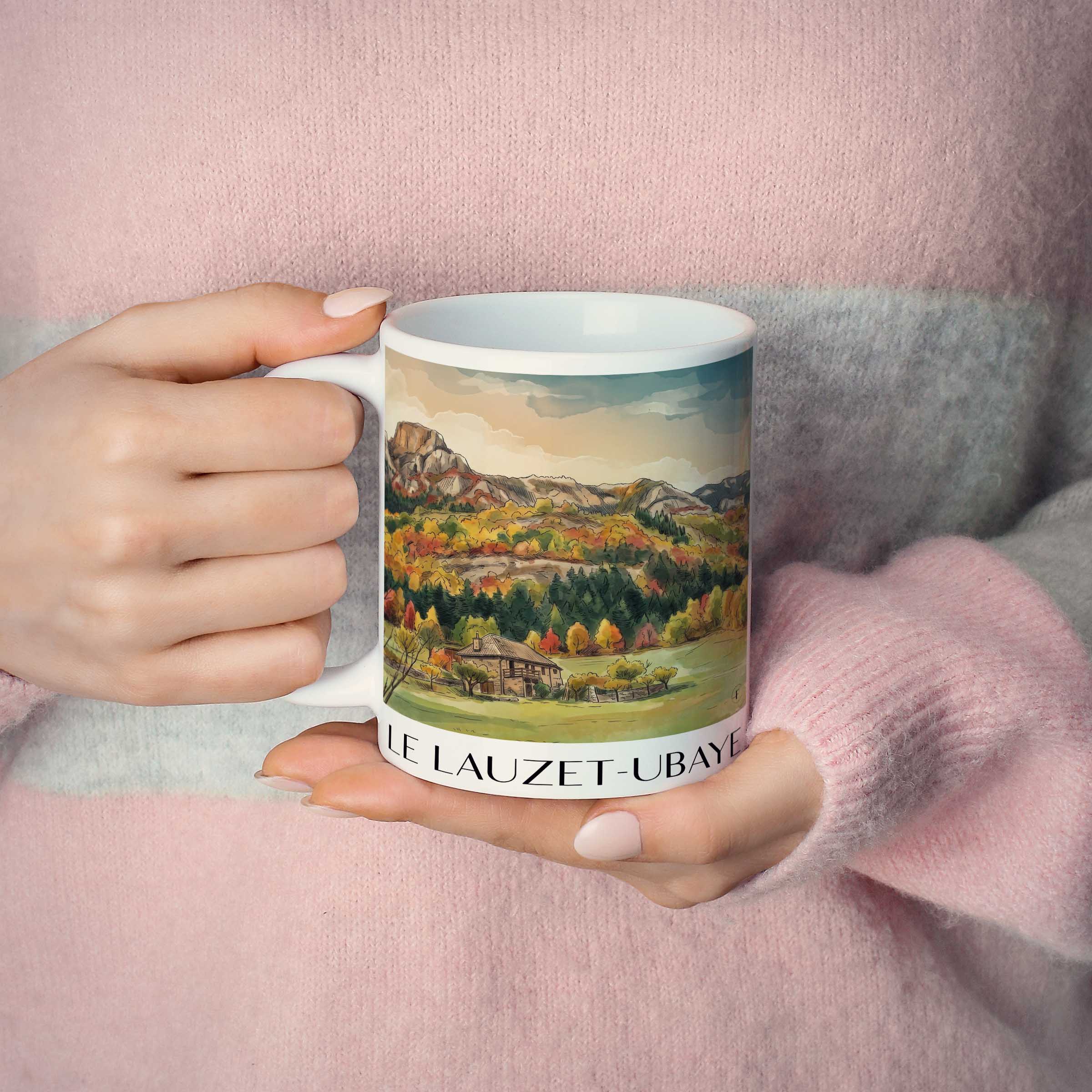 le-lauzet-ubaye-provence-frankreich-kaffeebecher-aquarell
