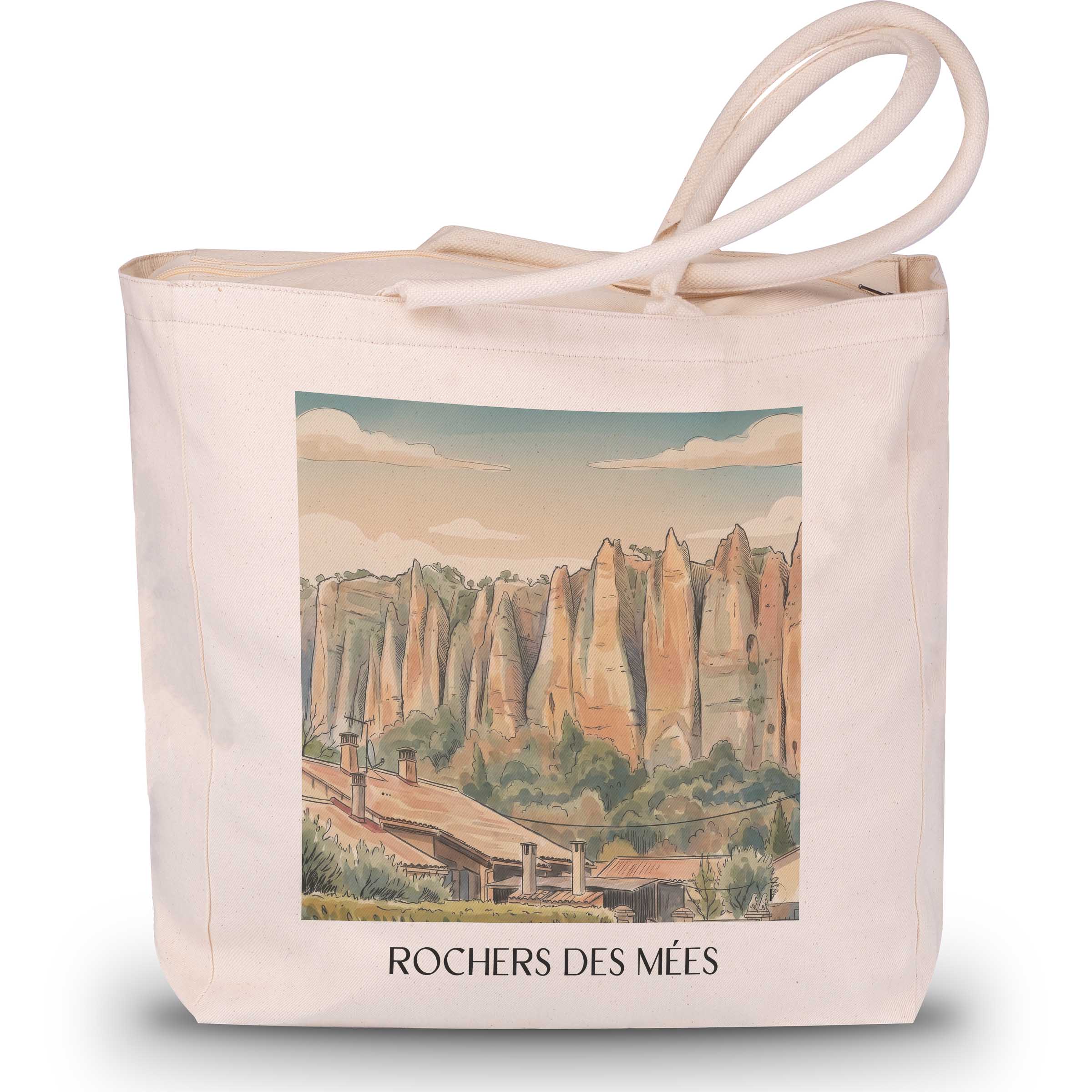 rochers-des-mées-provence-frankreich-einkaufstasche-aquarell