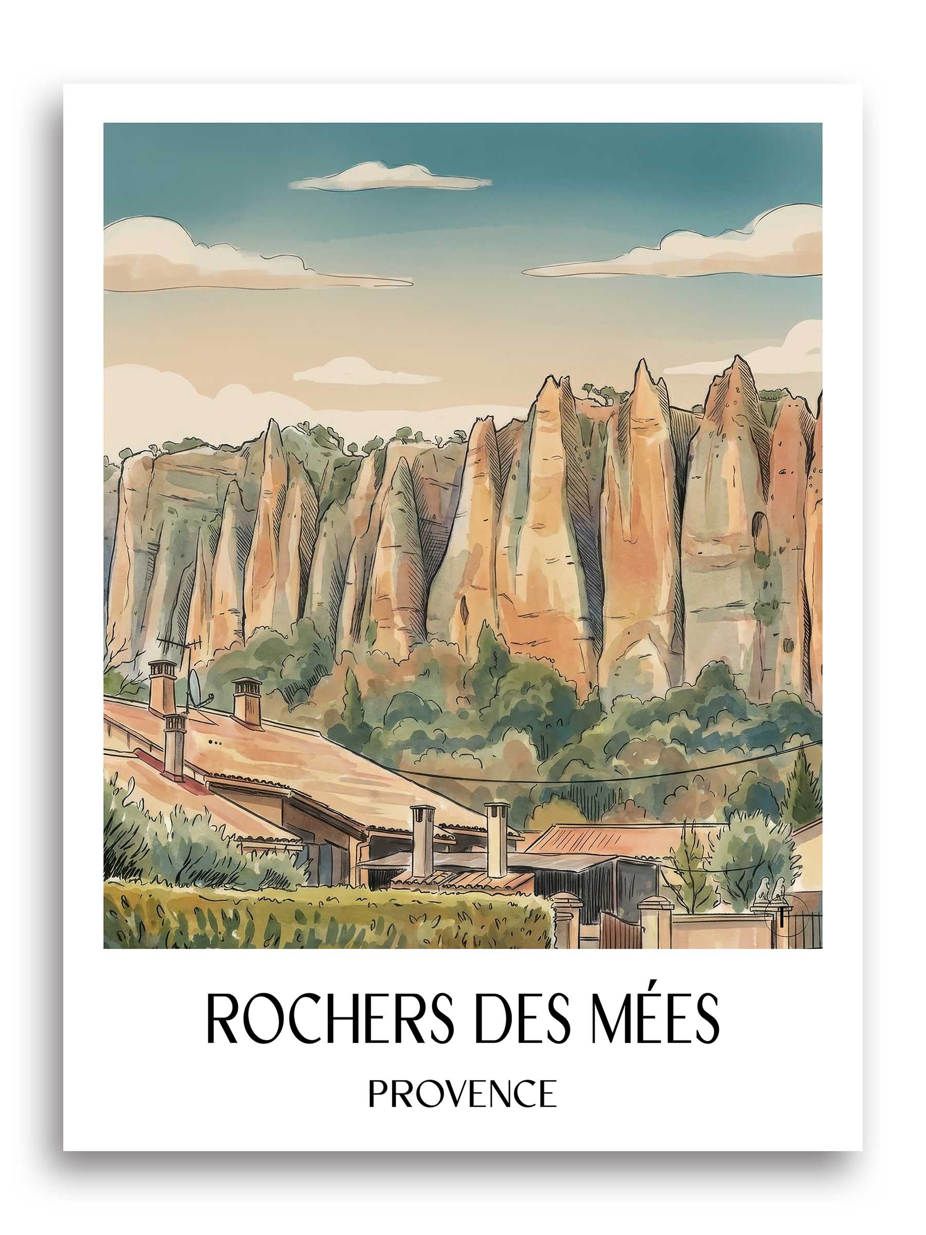rochers-des-mées-provence-frankreich-poster-aquarell