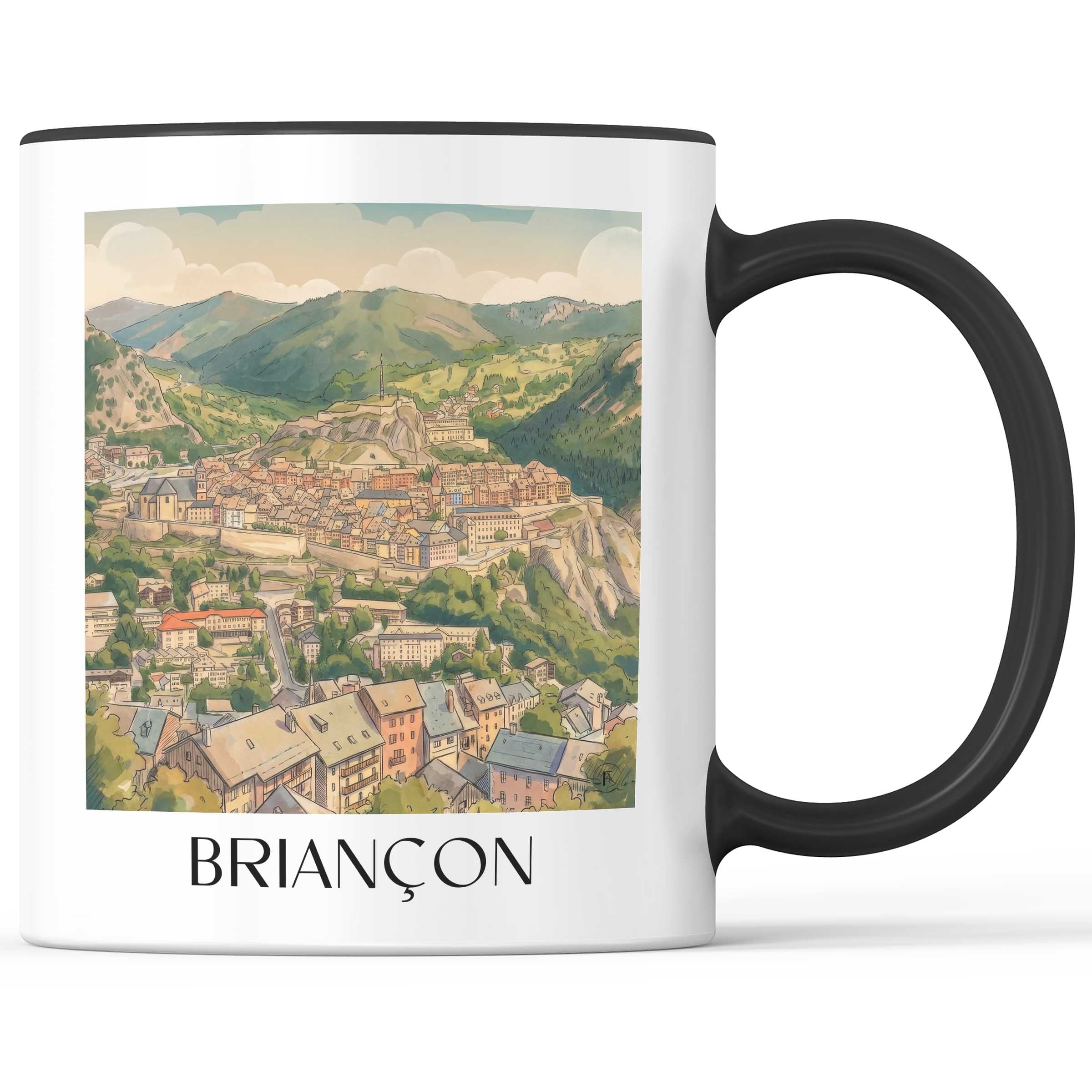 briançon-provence-frankreich-kaffeebecher-aquarell