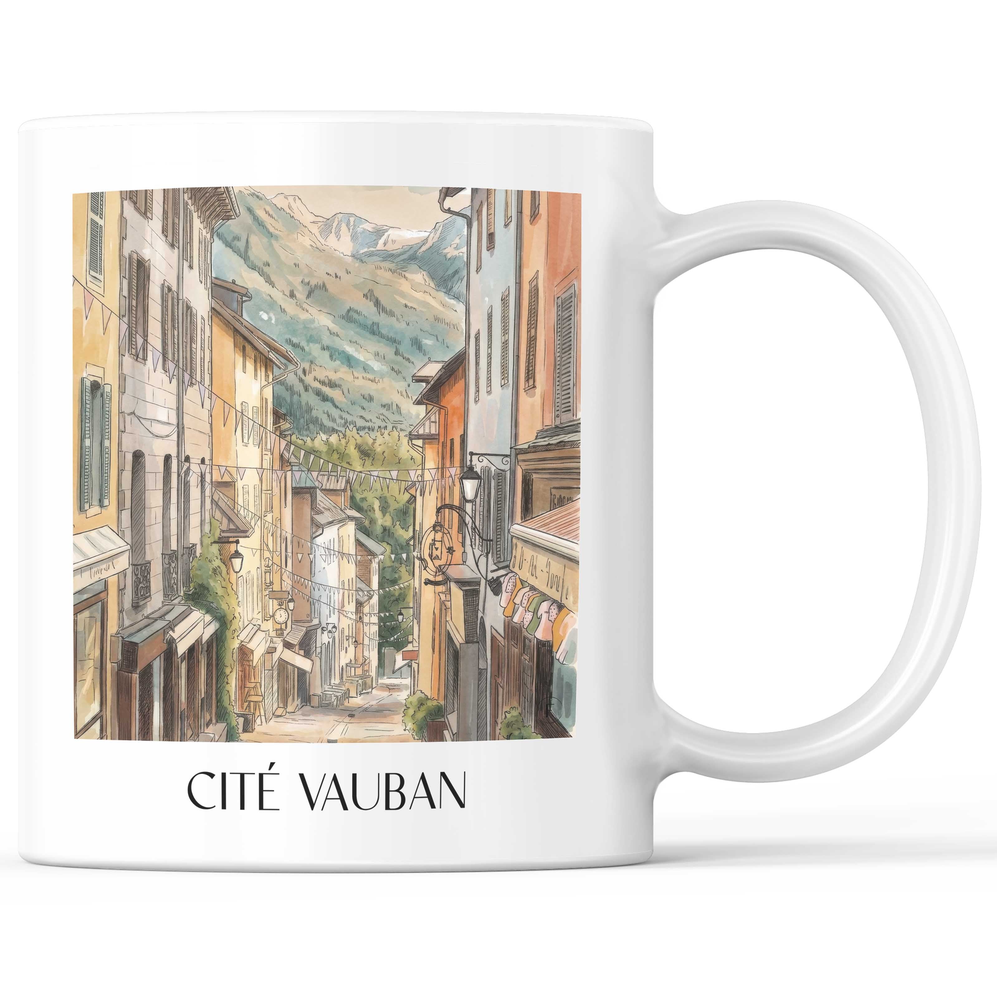 cité-vauban-briançon-frankreich-kaffeebecher-aquarell