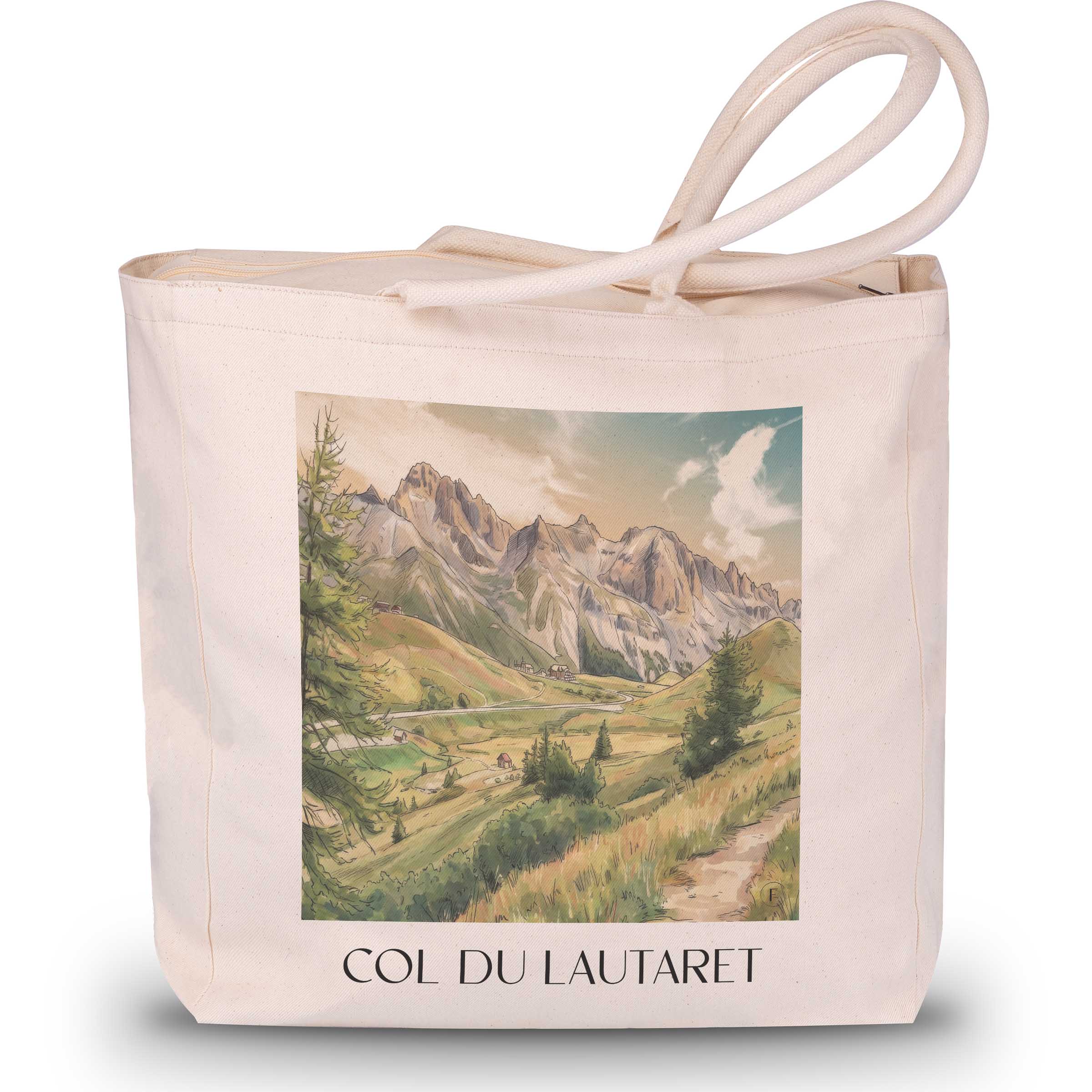 col-du-lautaret-alpes-du-sud-frankreich-einkaufstasche-aquarell