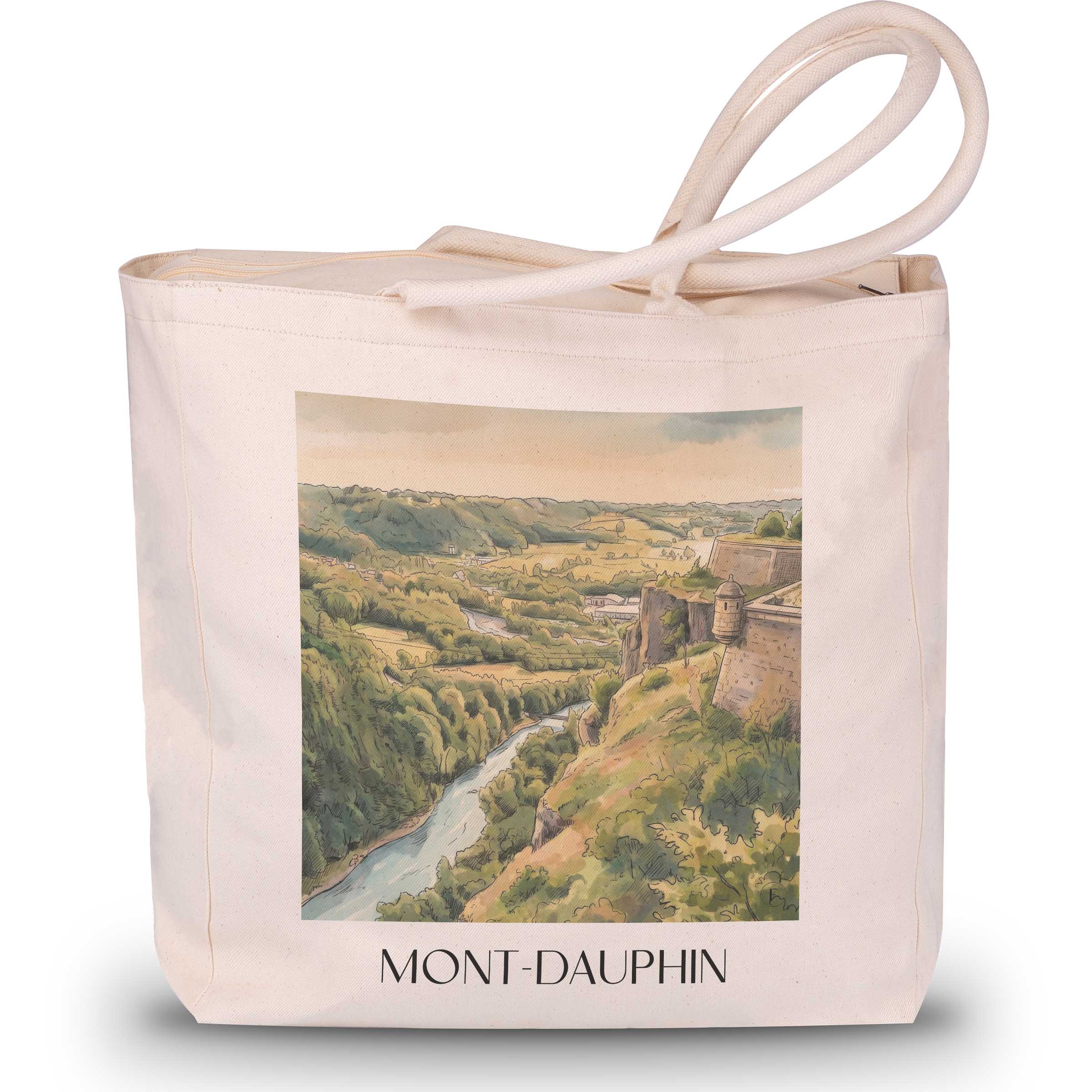 mont-dauphin-guillestre-frankreich-einkaufstasche-aquarell