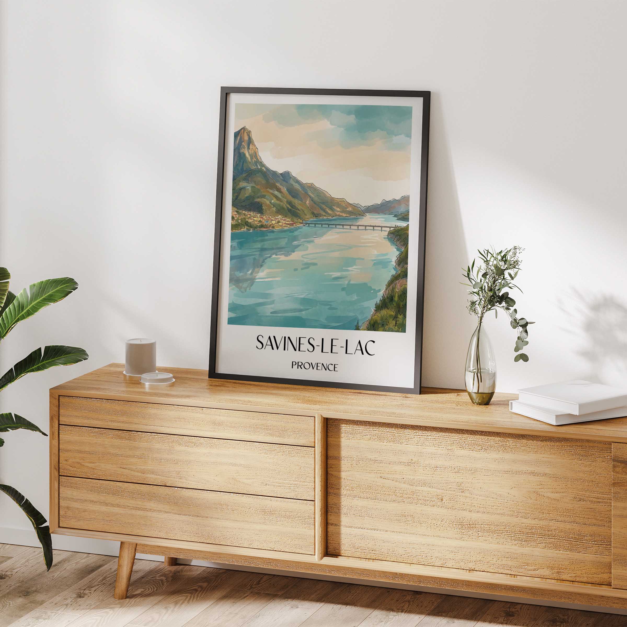 savines-le-lac-provence-frankreich-poster-aquarell
