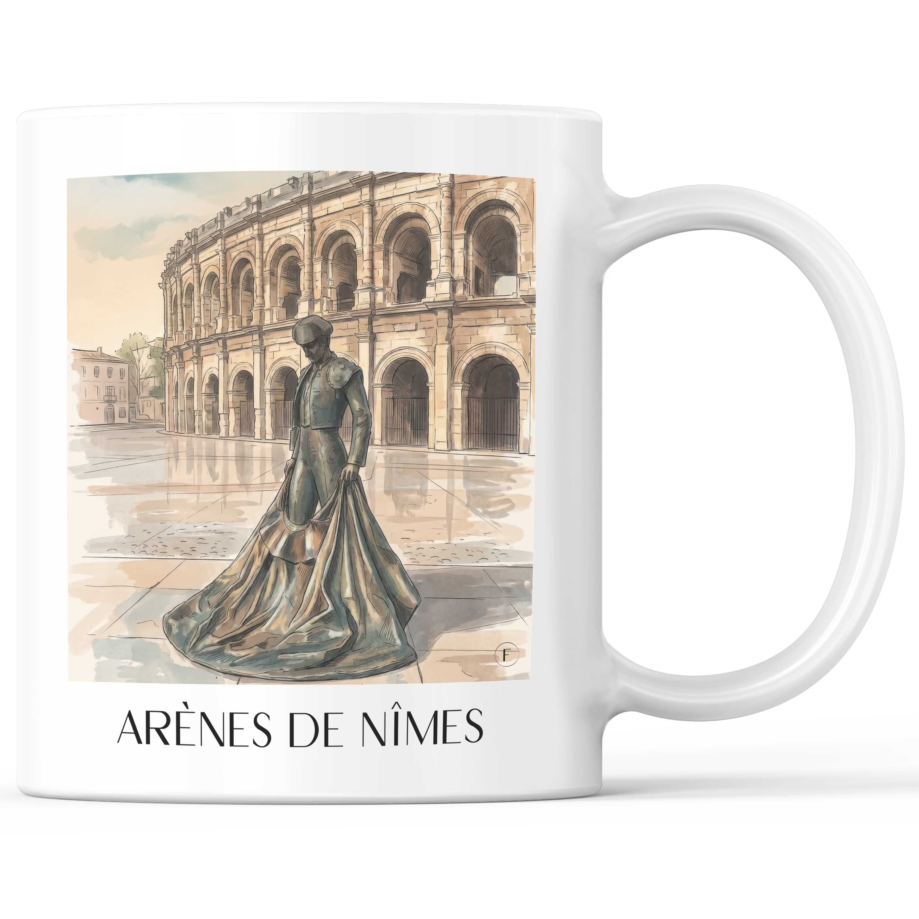 arènes-de-nîmes-okzitanien--frankreich-kaffeebecher-aquarell