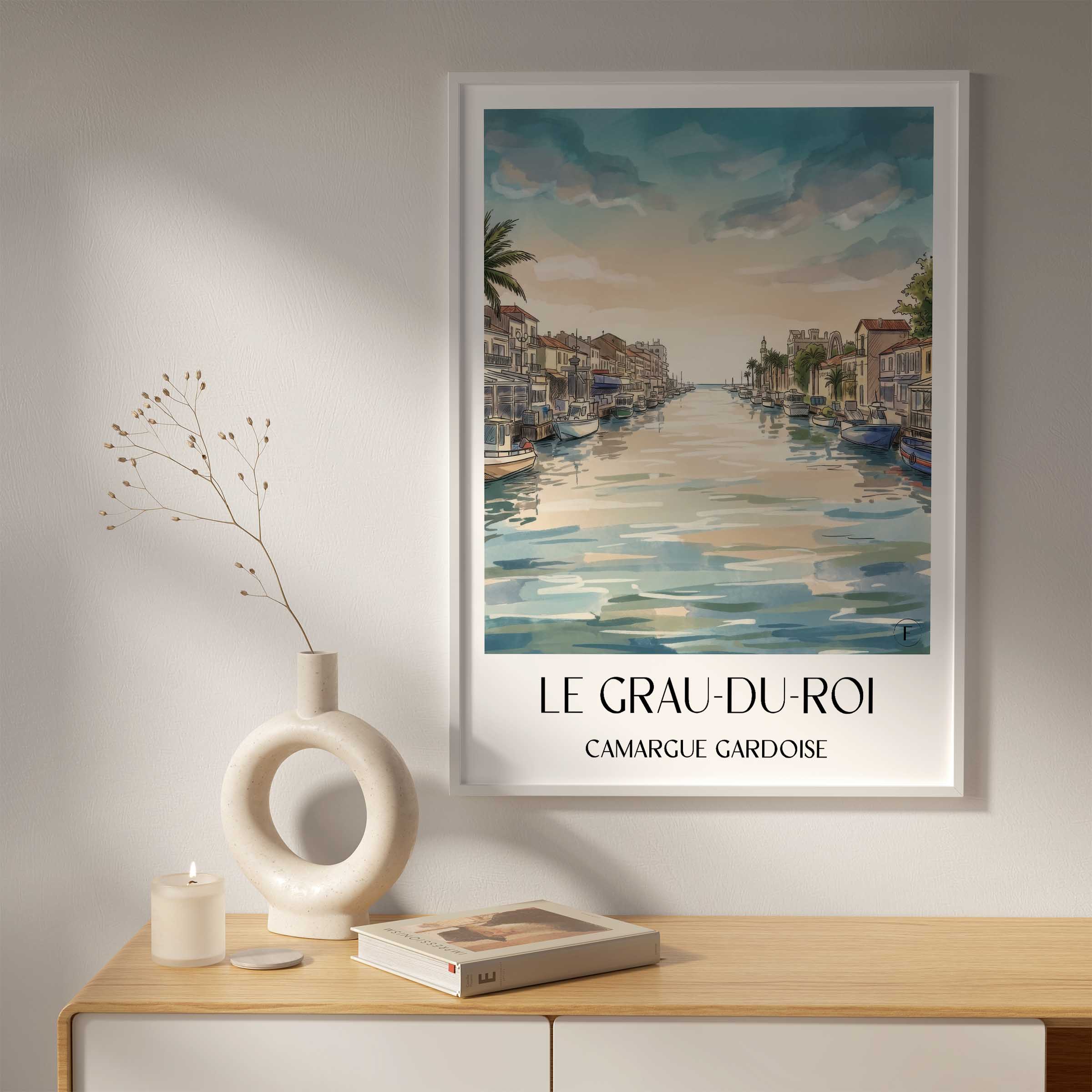 le-grau-du-roi-camargue-gardoise-frankreich-poster-aquarell