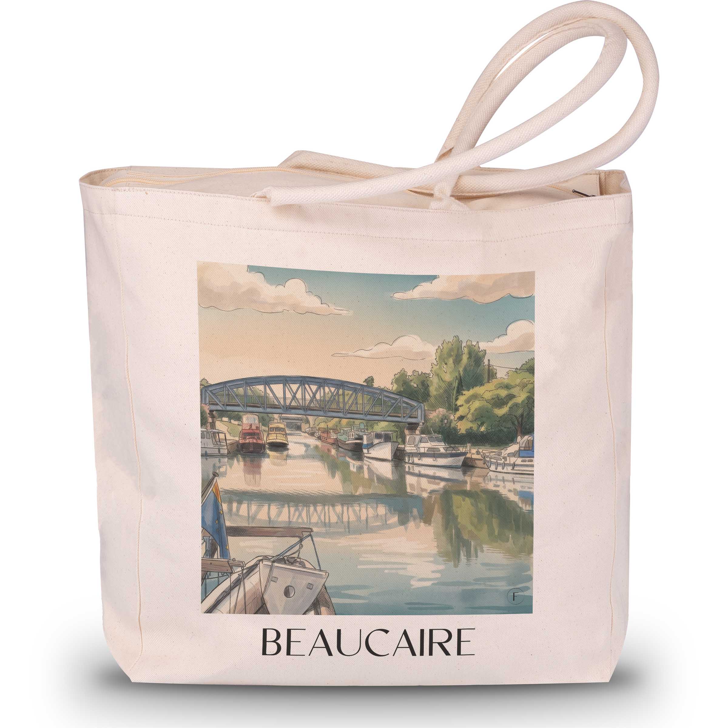 beaucaire-provence-frankreich-einkaufstasche-aquarell