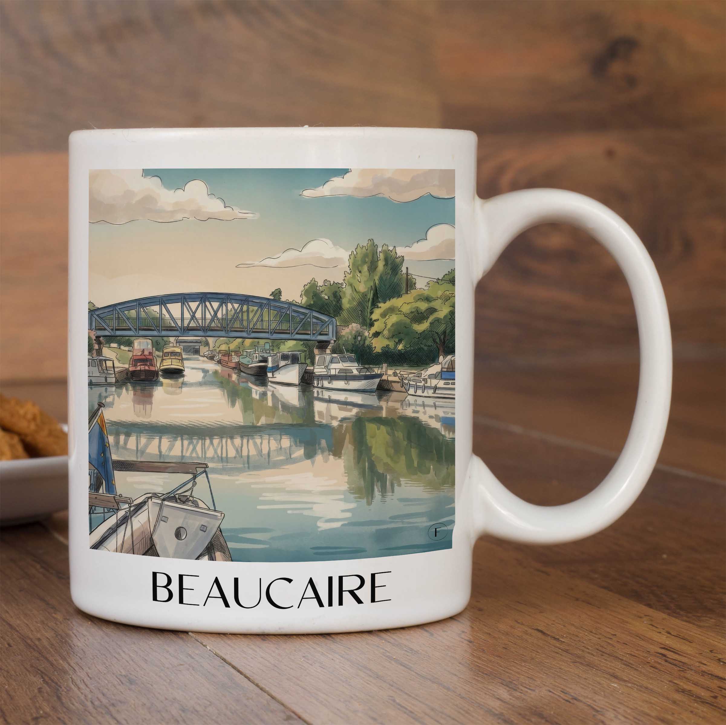 beaucaire-provence-frankreich-kaffeebecher-aquarell