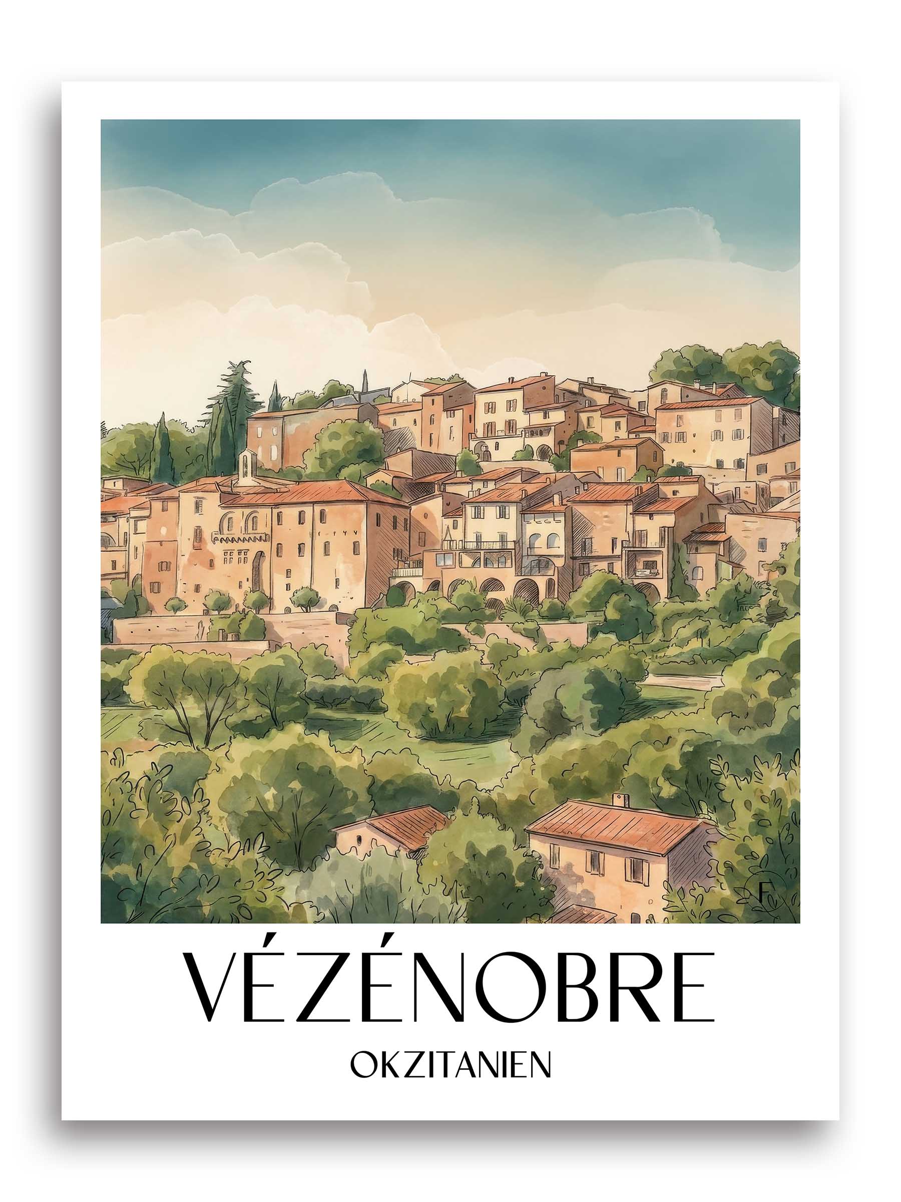 vézénobre--okzitanien-frankreich-poster-aquarell
