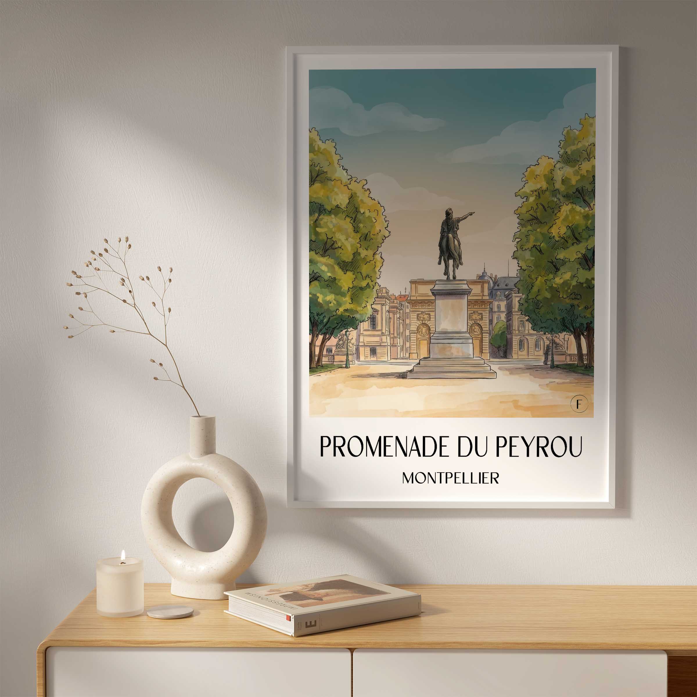 promenade-du-peyrou-montpellier-frankreich-poster-aquarell