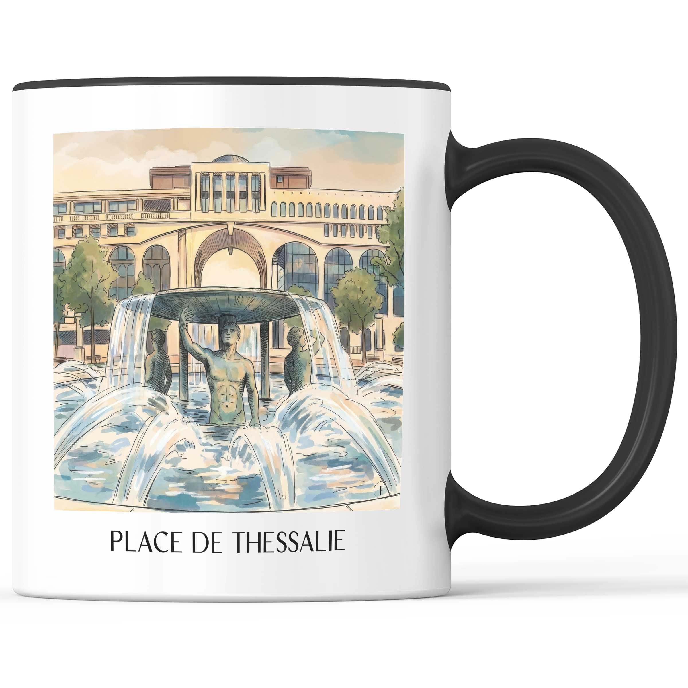 place-de-thessalie-montpellier-frankreich-kaffeebecher-aquarell
