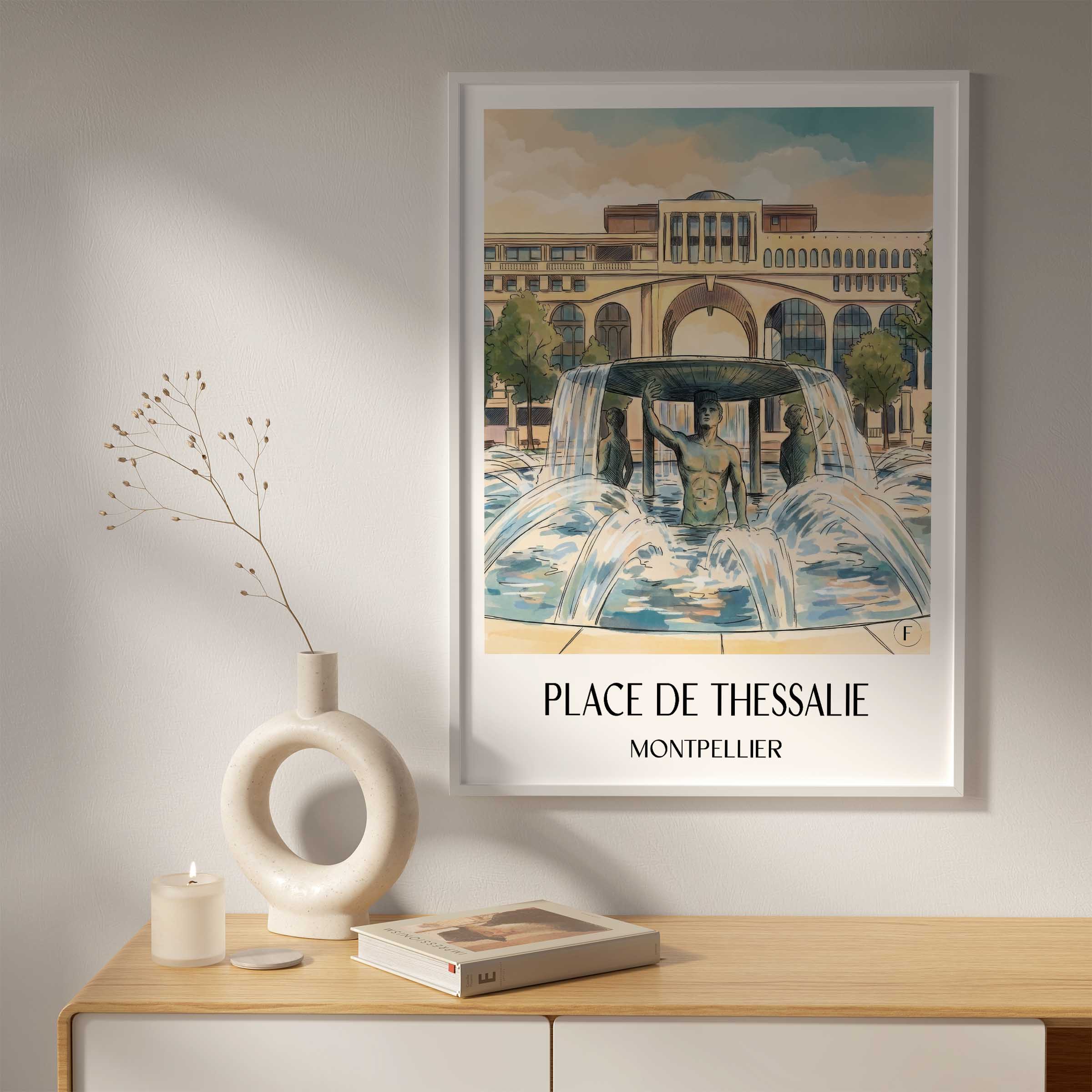 place-de-thessalie-montpellier-frankreich-poster-aquarell
