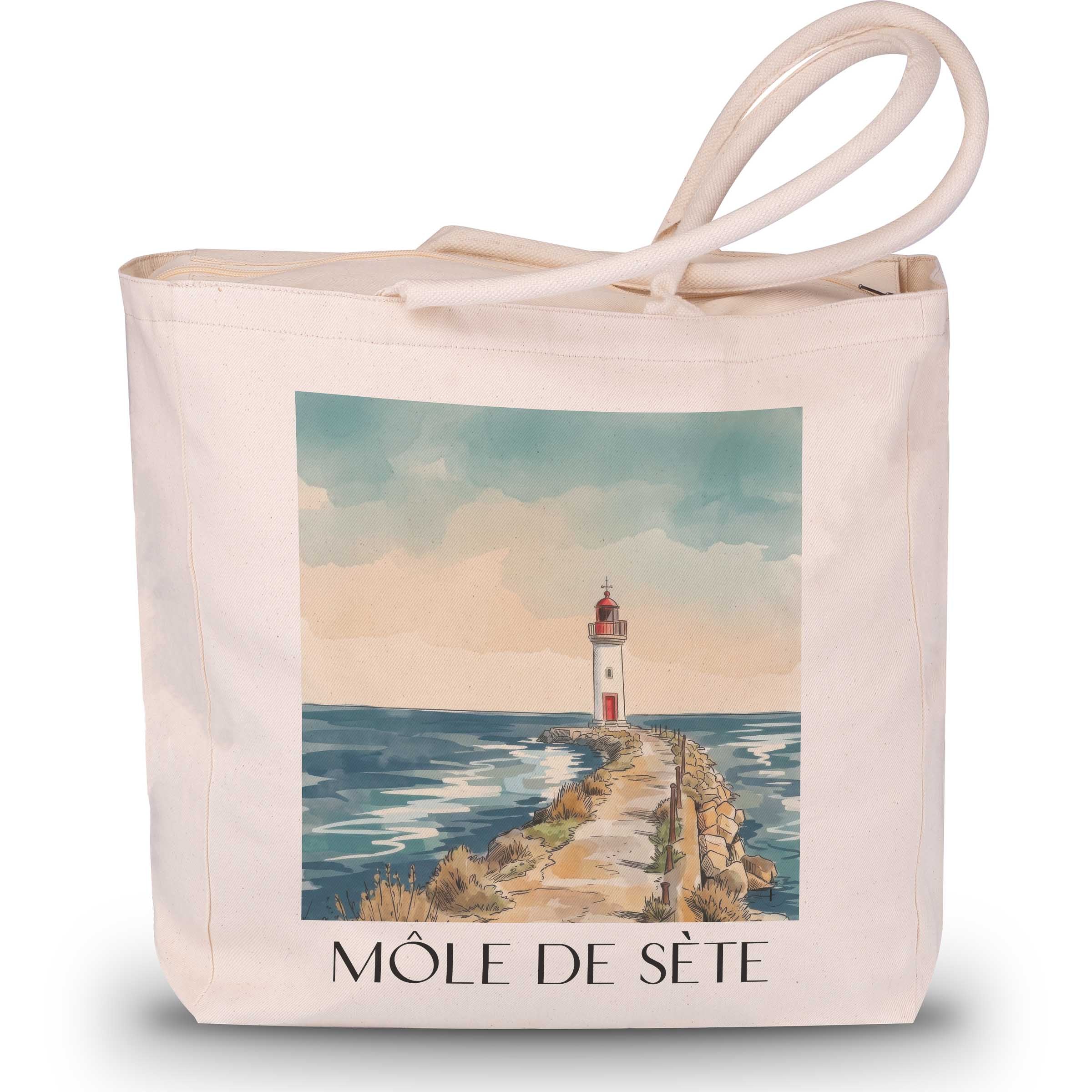 môle-de-sète-okzitanien-frankreich-einkaufstasche-aquarell