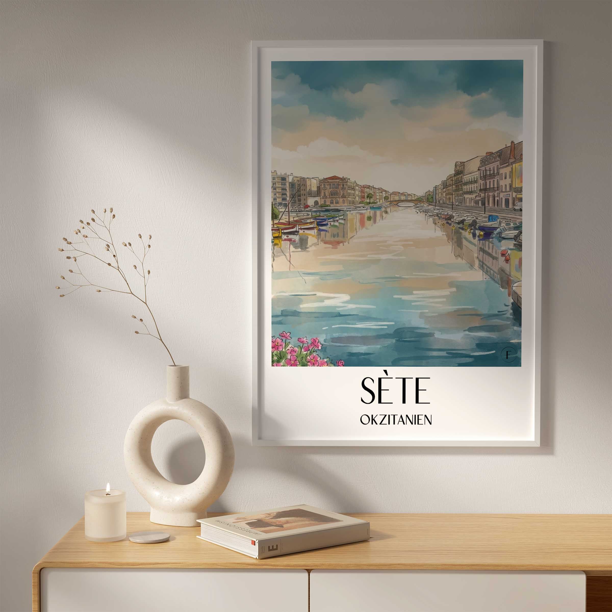 sète-okzitanien-frankreich-poster-aquarell