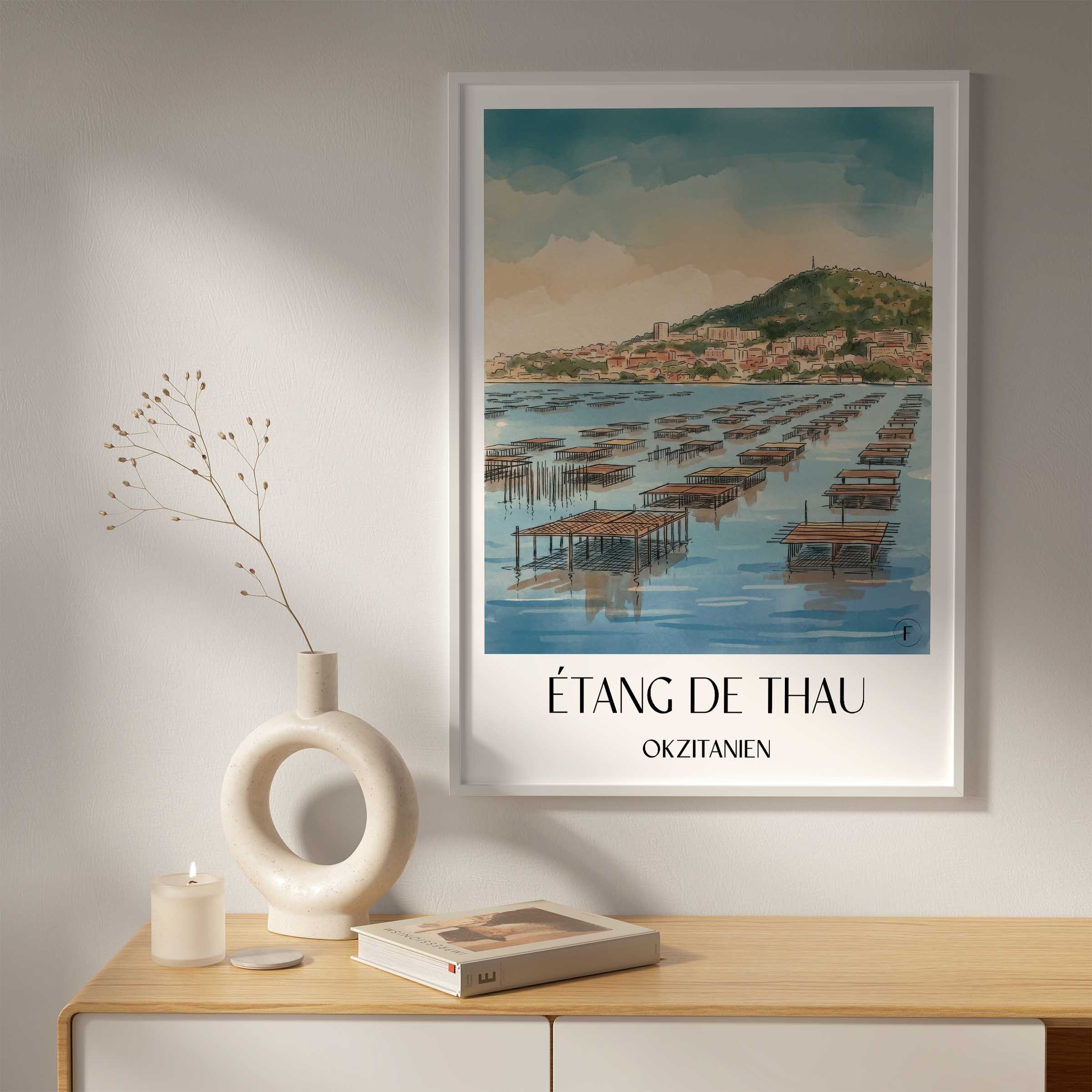 étang-de-thau-okzitanien-frankreich-poster-aquarell
