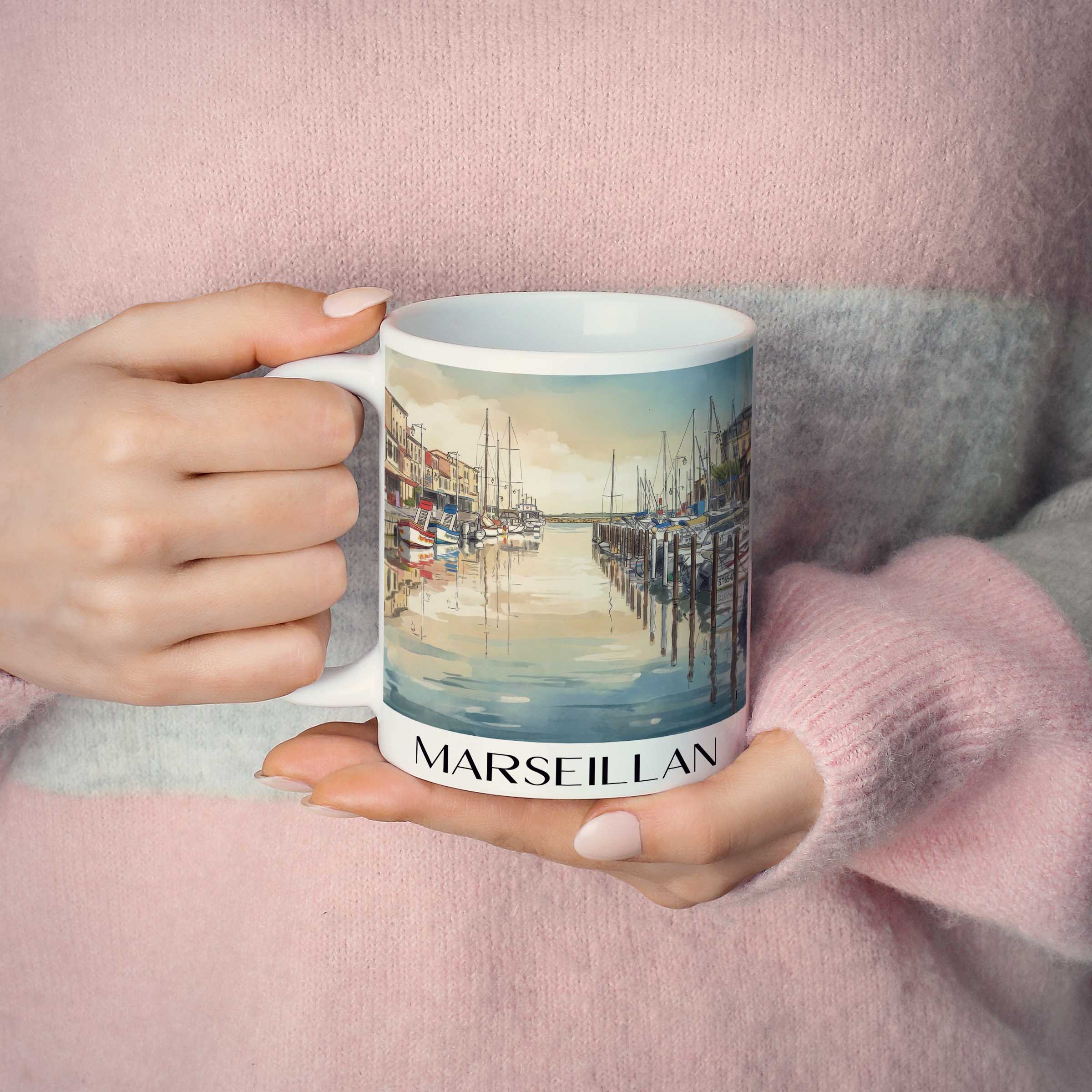 marseillan-bassin-de-thau-frankreich-kaffeebecher-aquarell