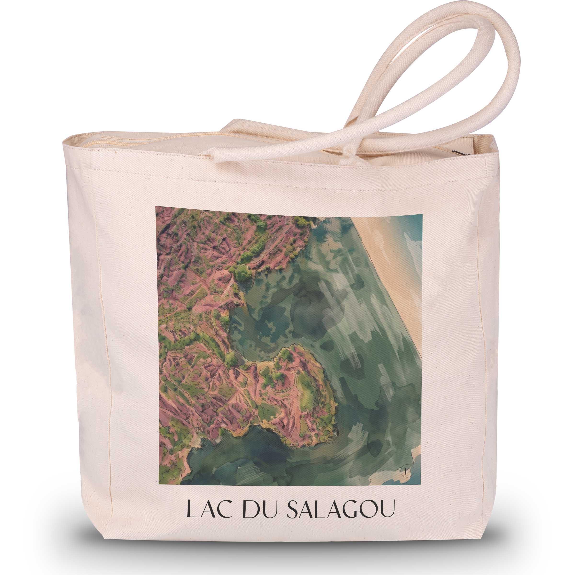 lac-du-salagou-okzitanien-frankreich-einkaufstasche-aquarell