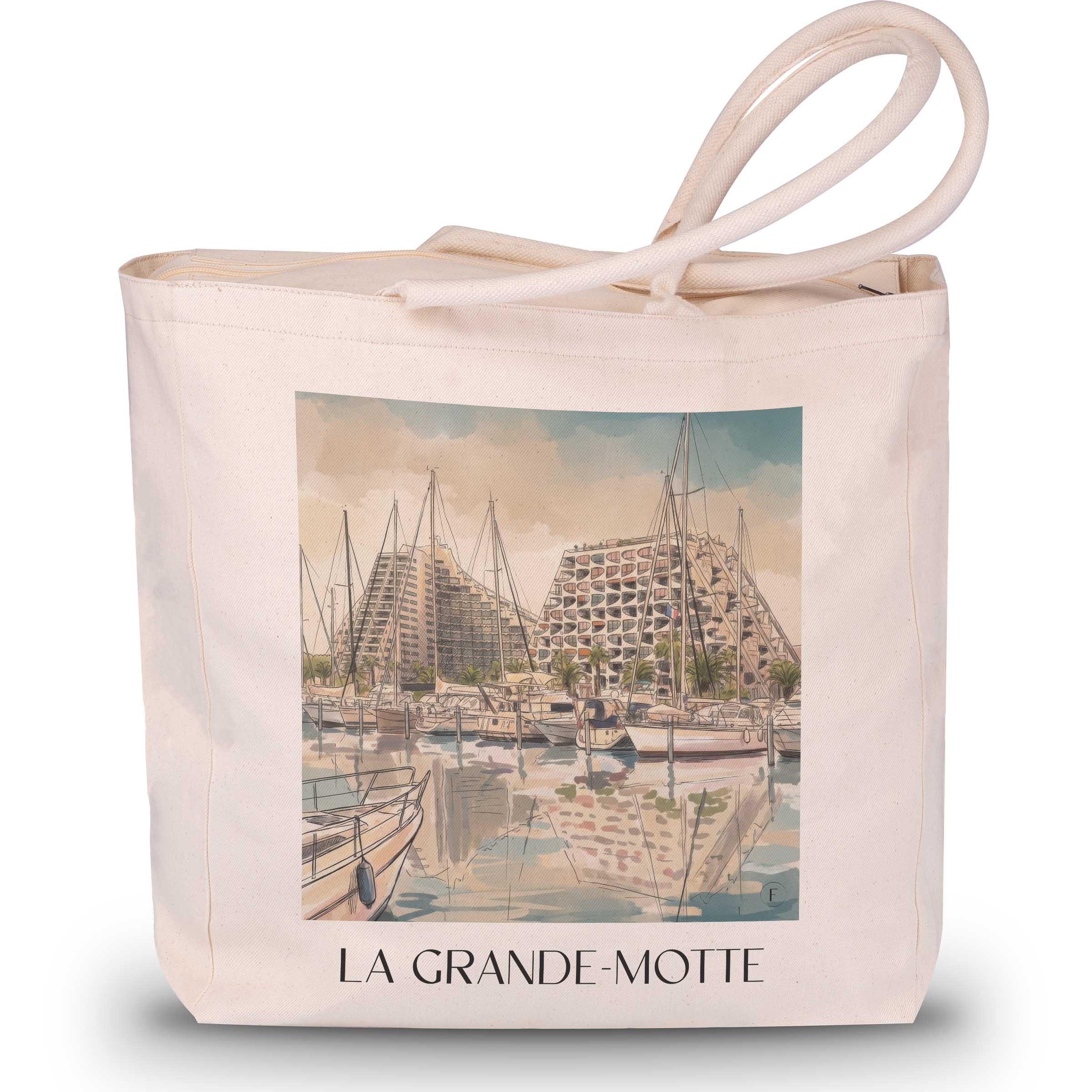 la-grande-motte-okzitanien-frankreich-einkaufstasche-aquarell