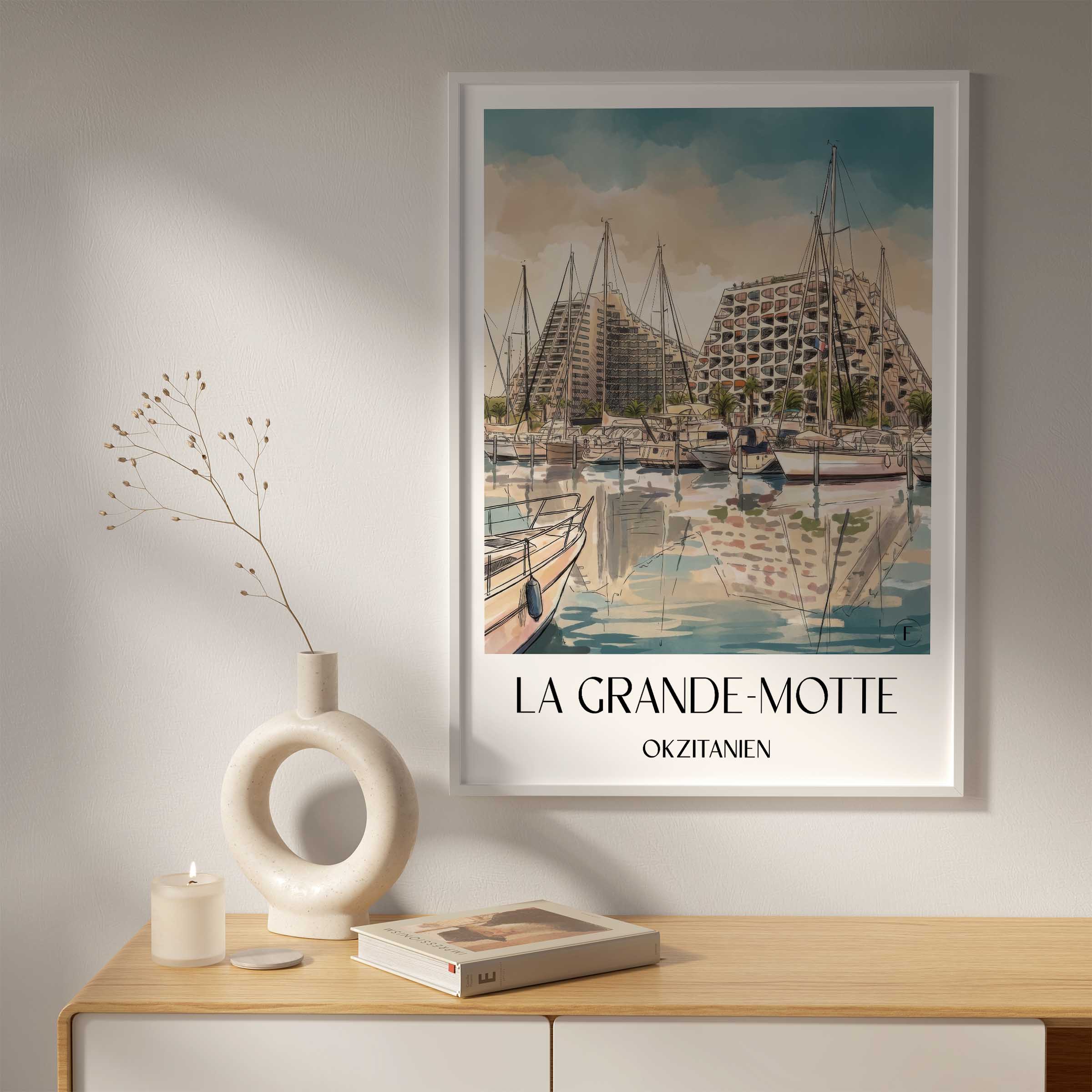 la-grande-motte-okzitanien-frankreich-poster-aquarell