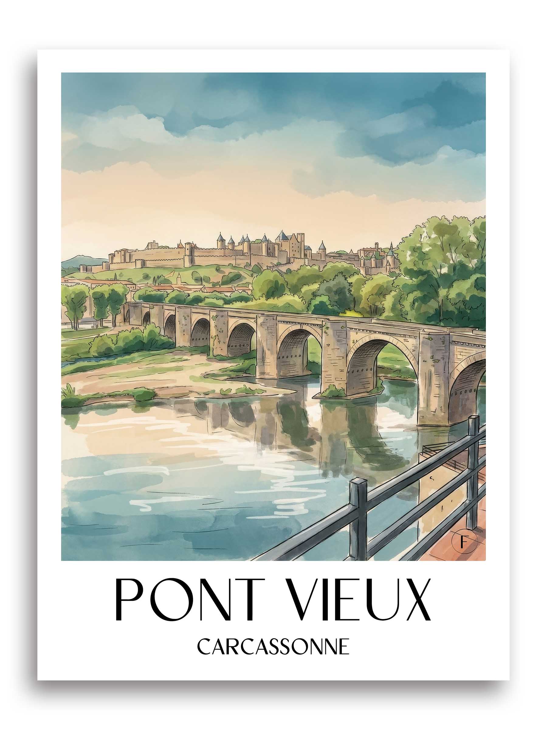 pont-vieux-carcassonne-frankreich-poster-aquarell
