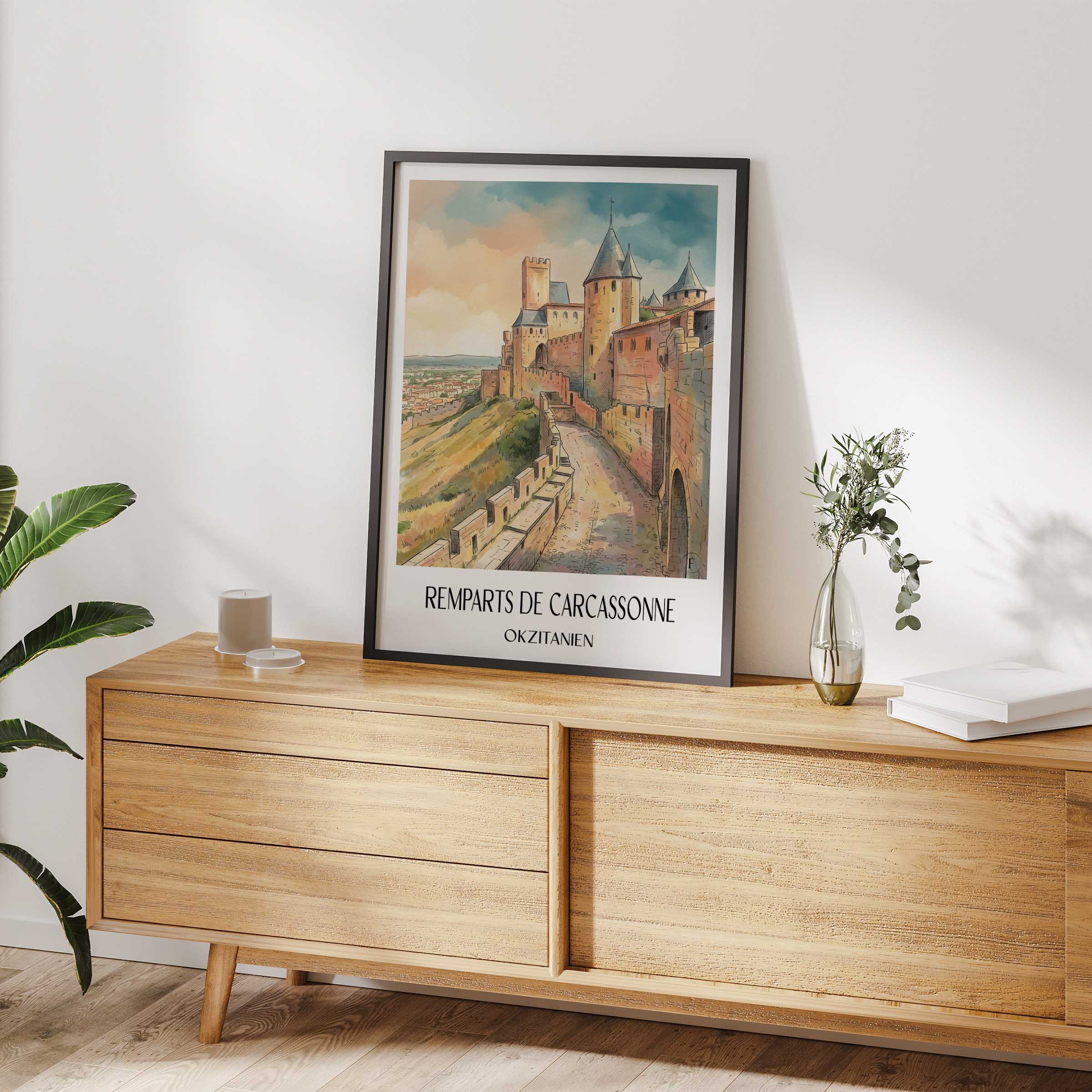 remparts-de-carcassonne-okzitanien-frankreich-poster-aquarell